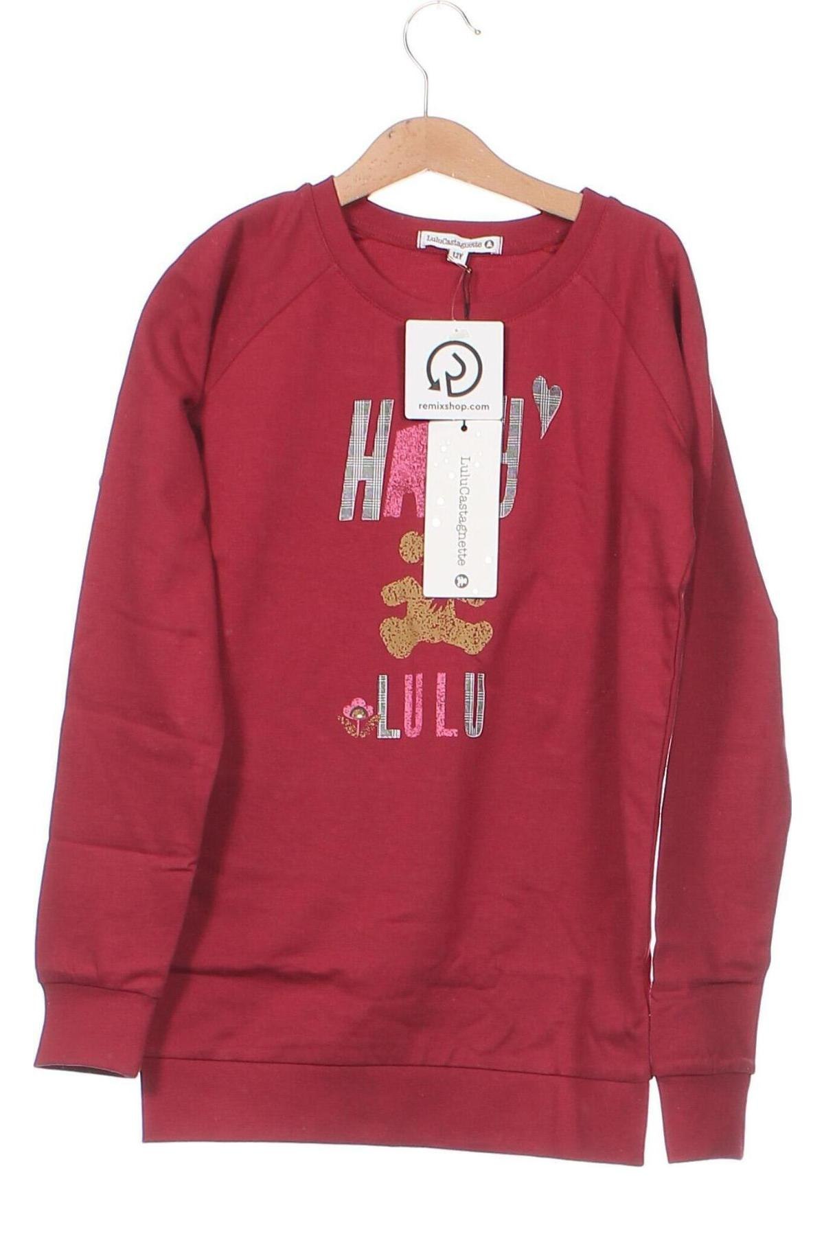 Детска блуза LuluCastagnette, Размер 12-13y/ 158-164 см, Цвят Червен, Цена 17,85 лв.