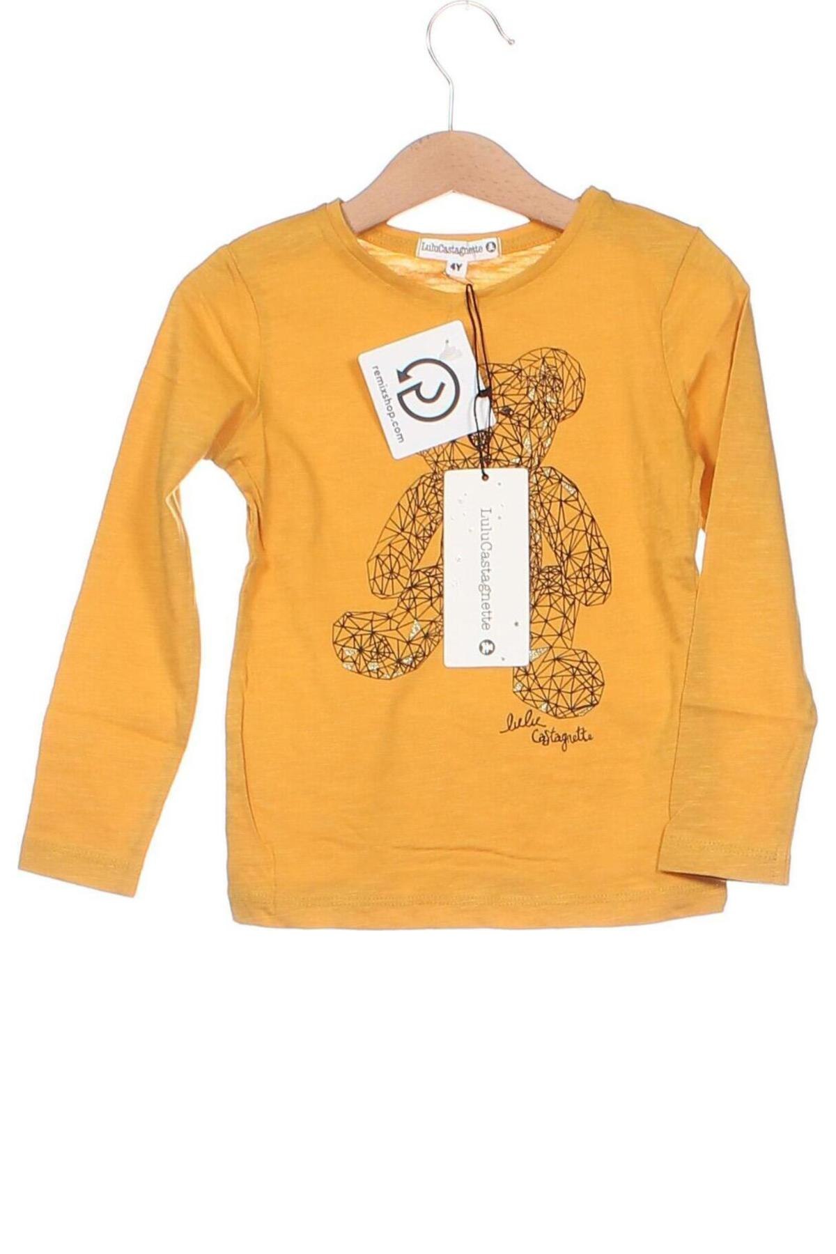 Bluză pentru copii LuluCastagnette, Mărime 4-5y/ 110-116 cm, Culoare Galben, Preț 76,50 Lei