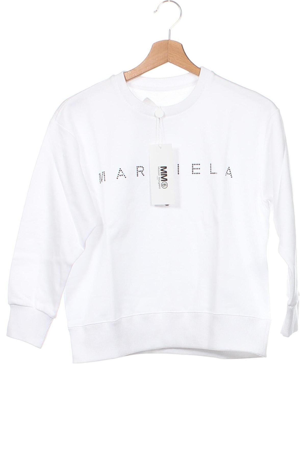 Детска блуза MM6 Maison Martin Margiela, Размер 7-8y/ 128-134 см, Цвят Бял, Цена 193,86 лв.