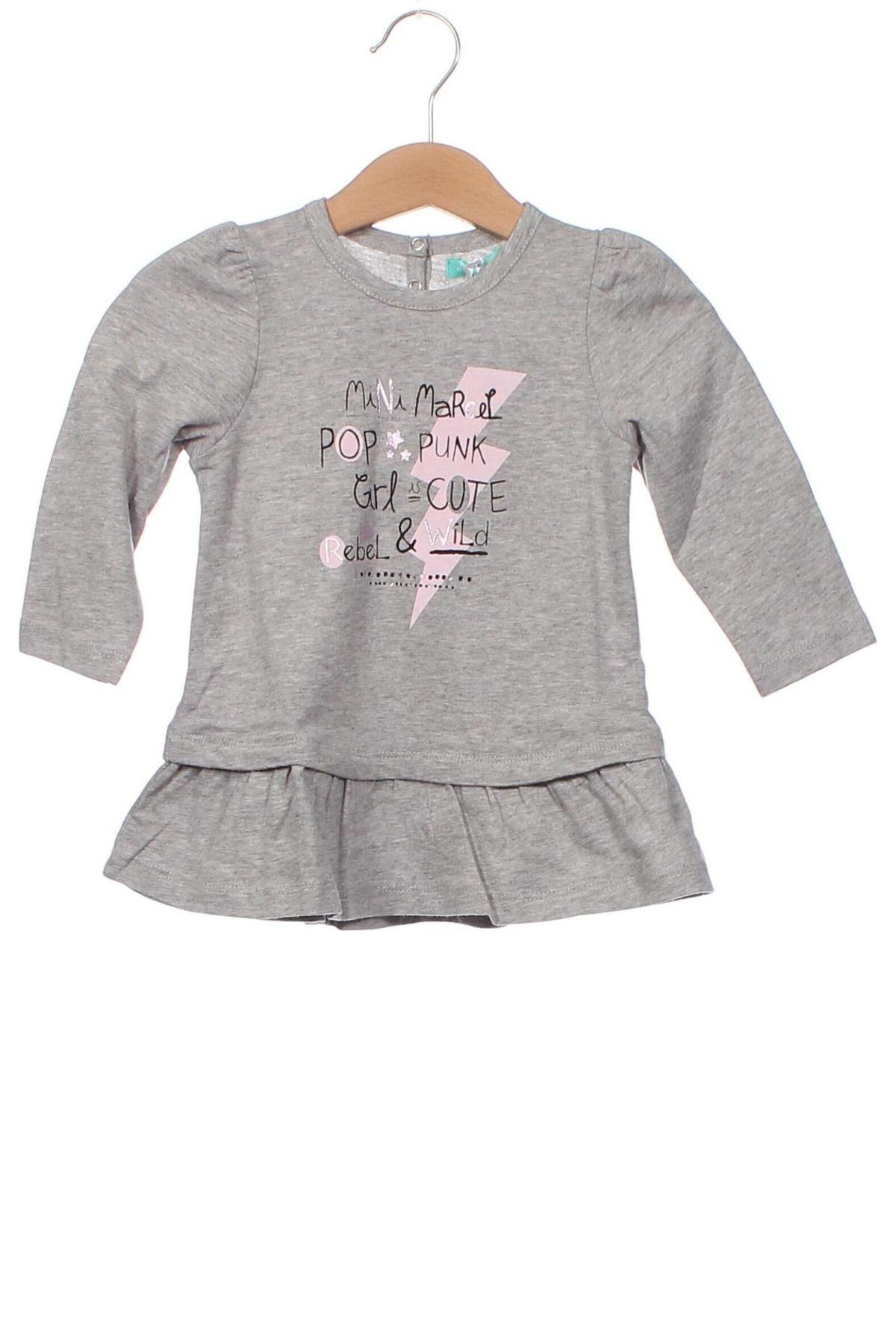 Детска блуза Mini Marcel, Размер 9-12m/ 74-80 см, Цвят Сив, Цена 18,00 лв.