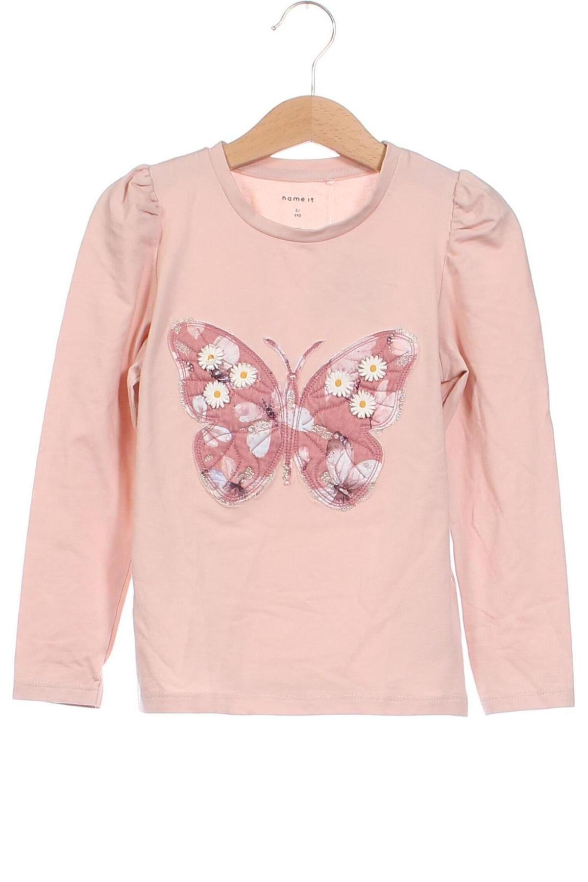 Детска блуза Name It, Размер 4-5y/ 110-116 см, Цвят Розов, Цена 30,60 лв.