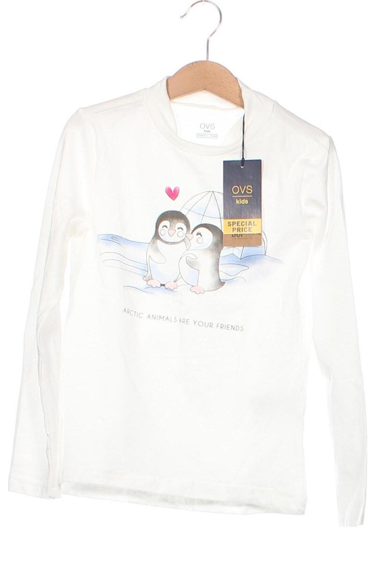 Kinder Shirt Oviesse, Größe 8-9y/ 134-140 cm, Farbe Weiß, Preis 9,28 €