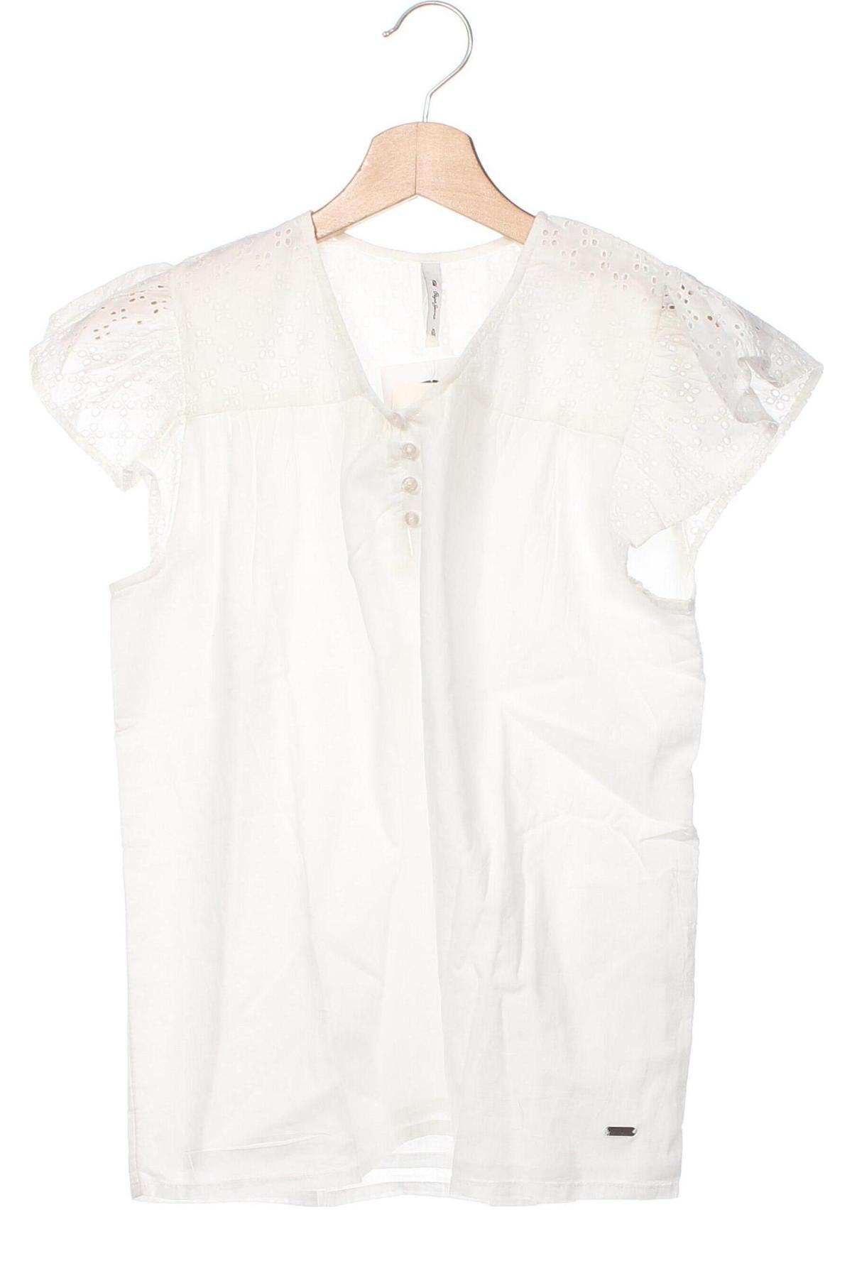 Kinder Shirt Pepe Jeans, Größe 13-14y/ 164-168 cm, Farbe Weiß, Preis 18,93 €