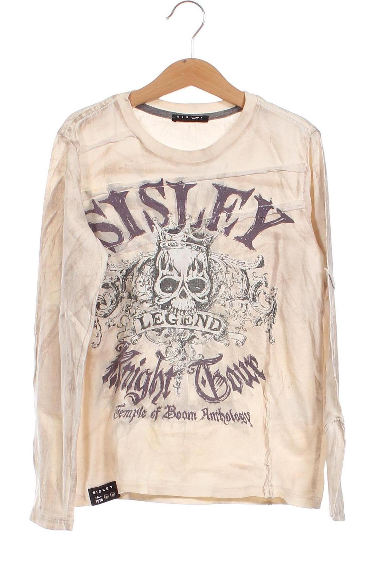 Kinder Shirt Sisley, Größe 7-8y/ 128-134 cm, Farbe Beige, Preis € 6,15