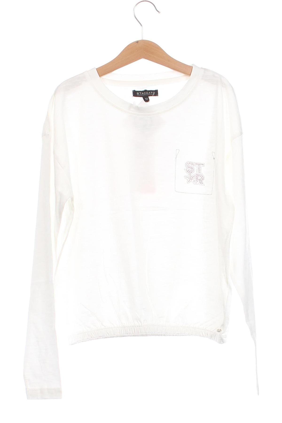 Kinder Shirt Staccato, Größe 10-11y/ 146-152 cm, Farbe Weiß, Preis € 5,09