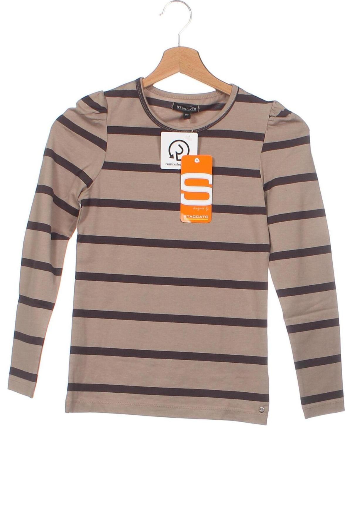 Kinder Shirt Staccato, Größe 8-9y/ 134-140 cm, Farbe Braun, Preis 6,30 €