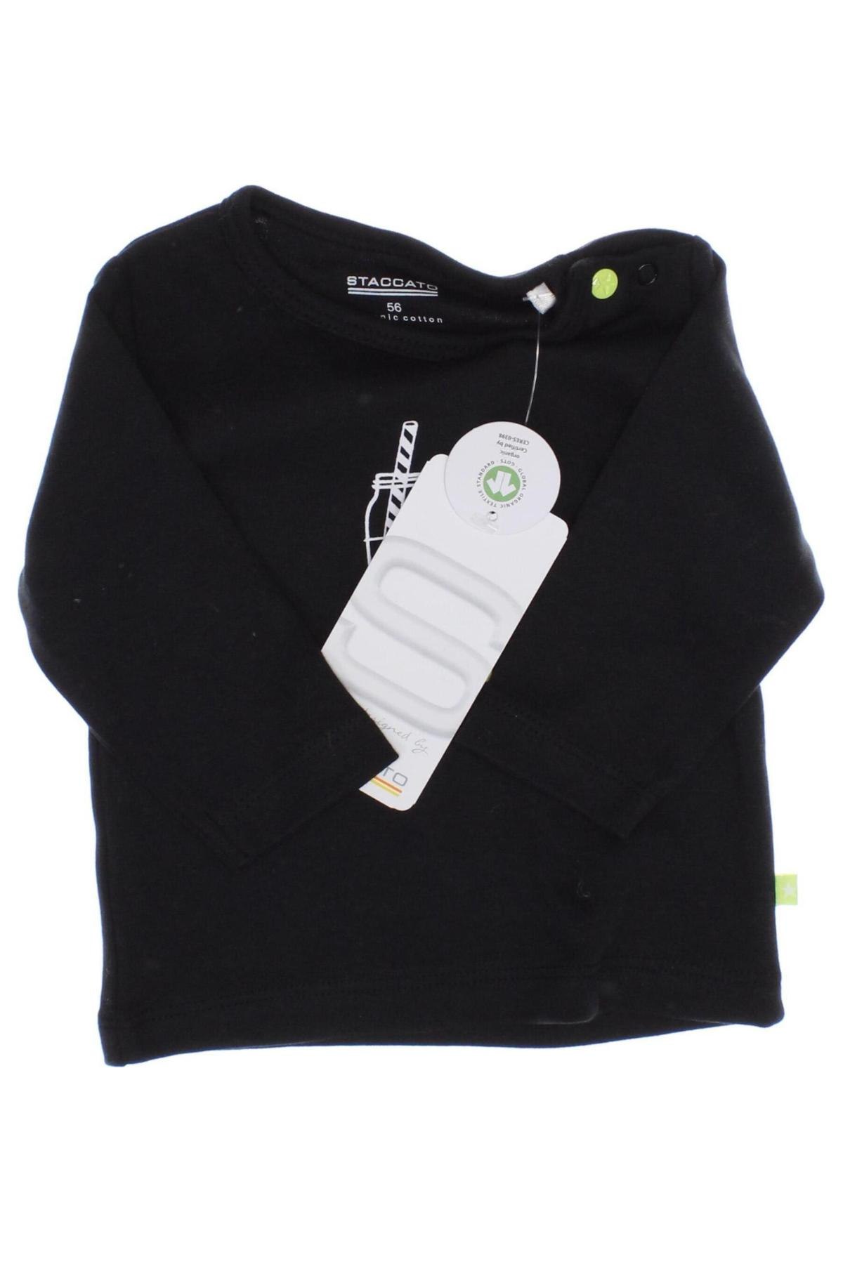 Kinder Shirt Staccato, Größe 1-2m/ 50-56 cm, Farbe Schwarz, Preis 19,59 €