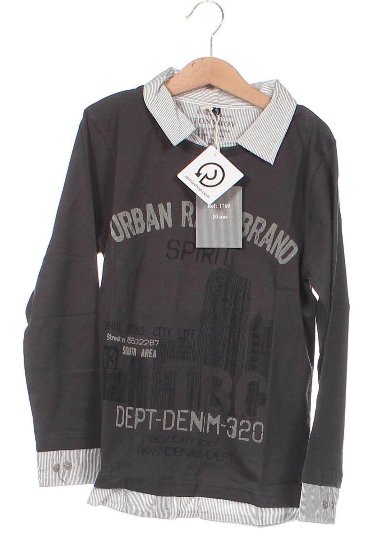 Kinder Shirt Tony Boy, Größe 10-11y/ 146-152 cm, Farbe Grau, Preis € 6,50