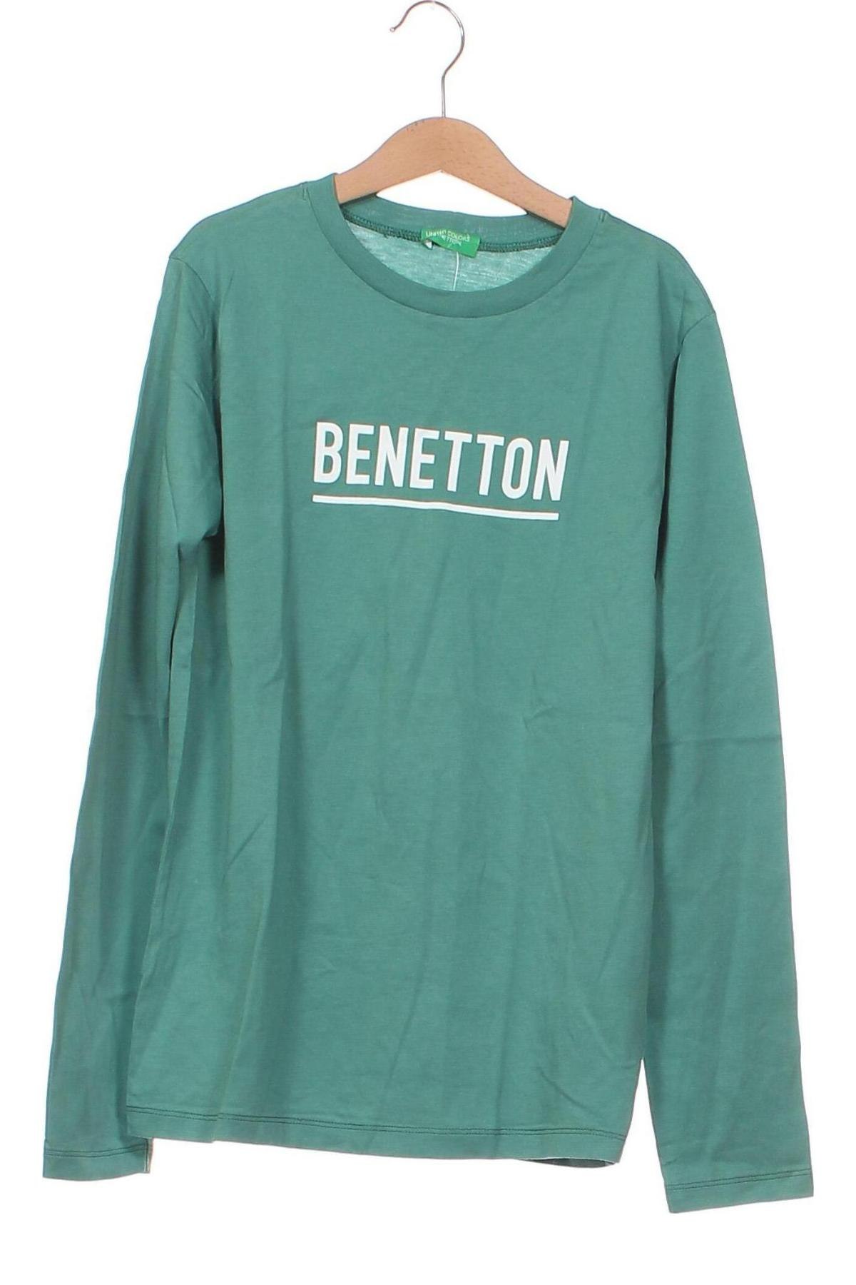 Kinder Shirt United Colors Of Benetton, Größe 12-13y/ 158-164 cm, Farbe Grün, Preis 5,94 €