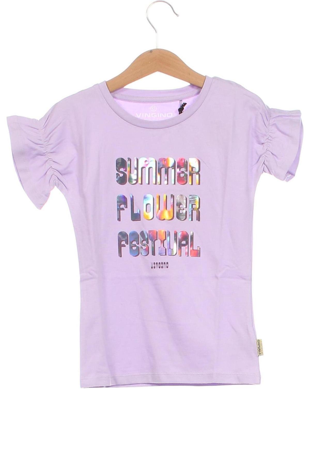 Kinder Shirt Vingino, Größe 5-6y/ 116-122 cm, Farbe Lila, Preis 8,04 €
