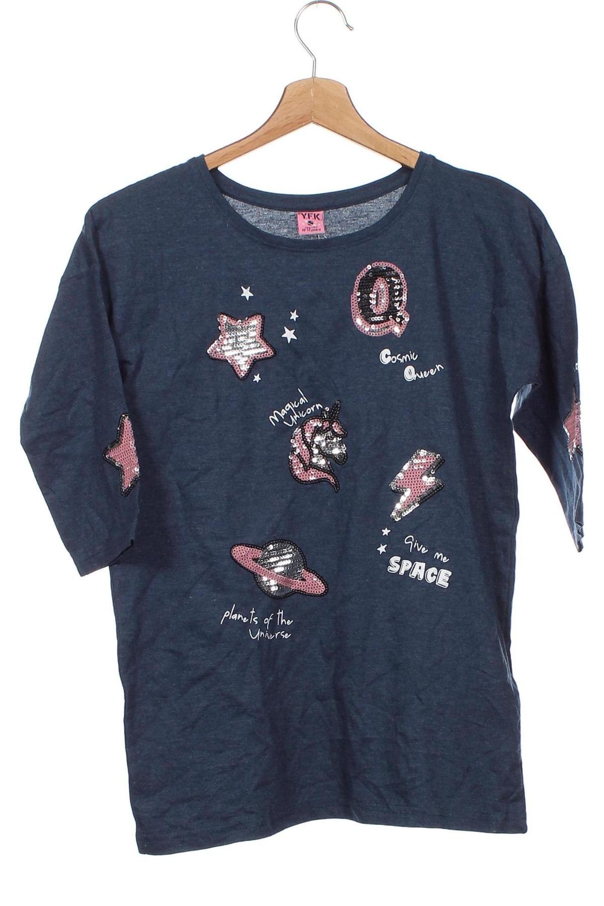 Παιδική μπλούζα Y.F.K., Μέγεθος 10-11y/ 146-152 εκ., Χρώμα Μπλέ, Τιμή 4,56 €