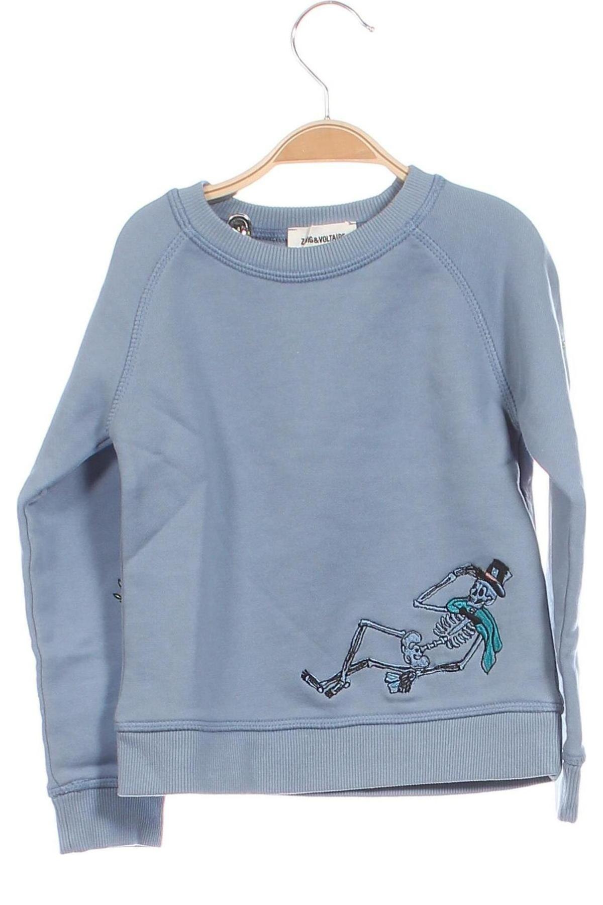 Kinder Shirt Zadig & Voltaire, Größe 3-4y/ 104-110 cm, Farbe Blau, Preis 41,47 €