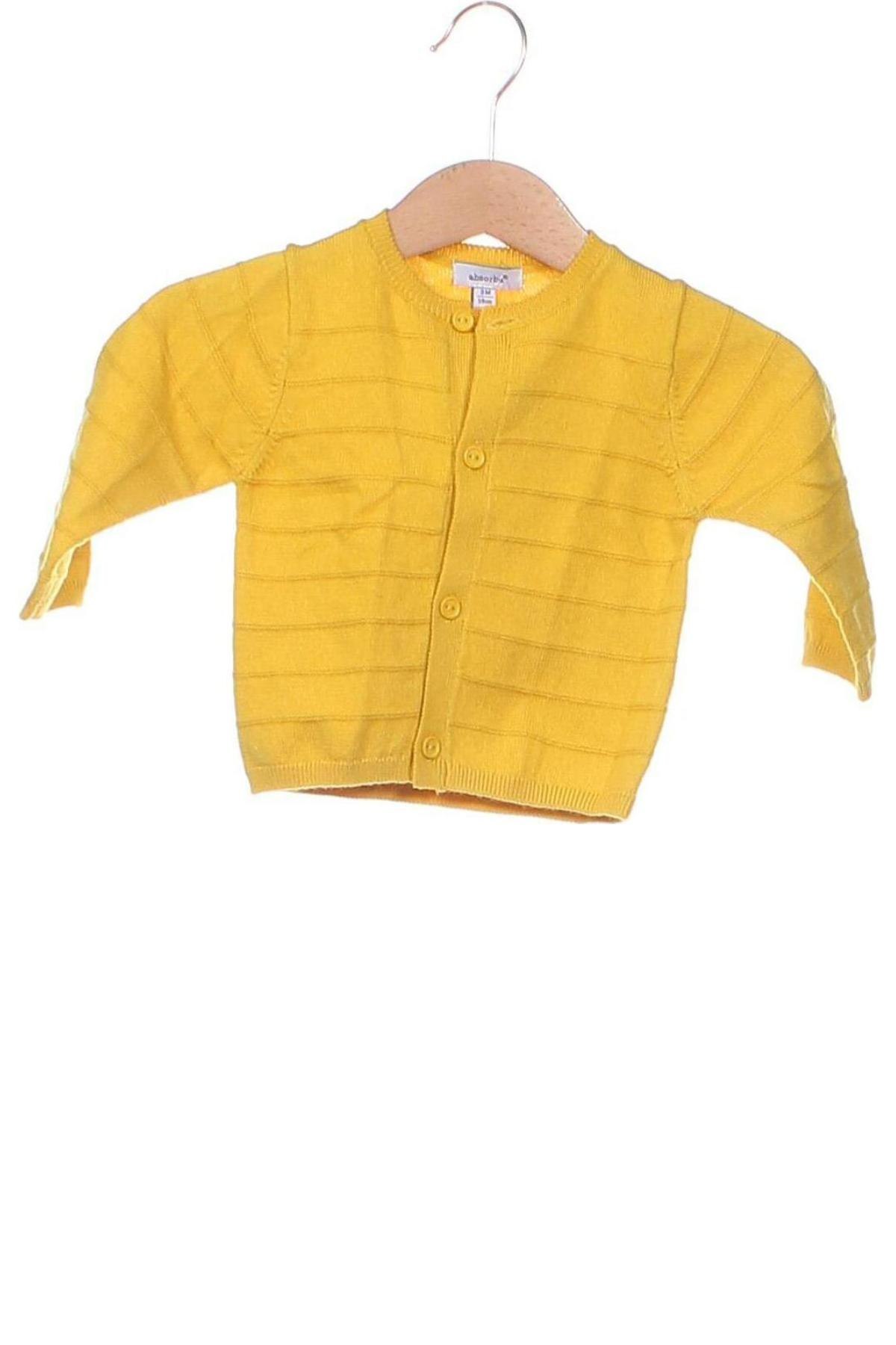 Детска жилетка Absorba, Размер 2-3m/ 56-62 см, Цвят Жълт, Цена 38,25 лв.