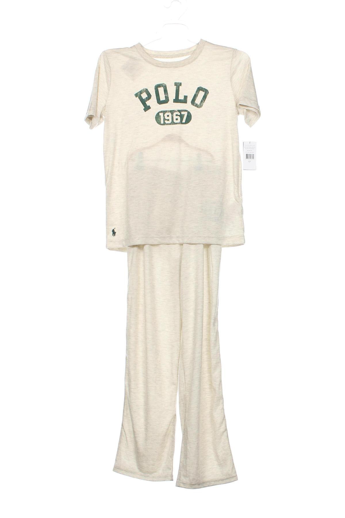 Pijama pentru copii Polo By Ralph Lauren, Mărime 11-12y/ 152-158 cm, Culoare Ecru, Preț 347,29 Lei