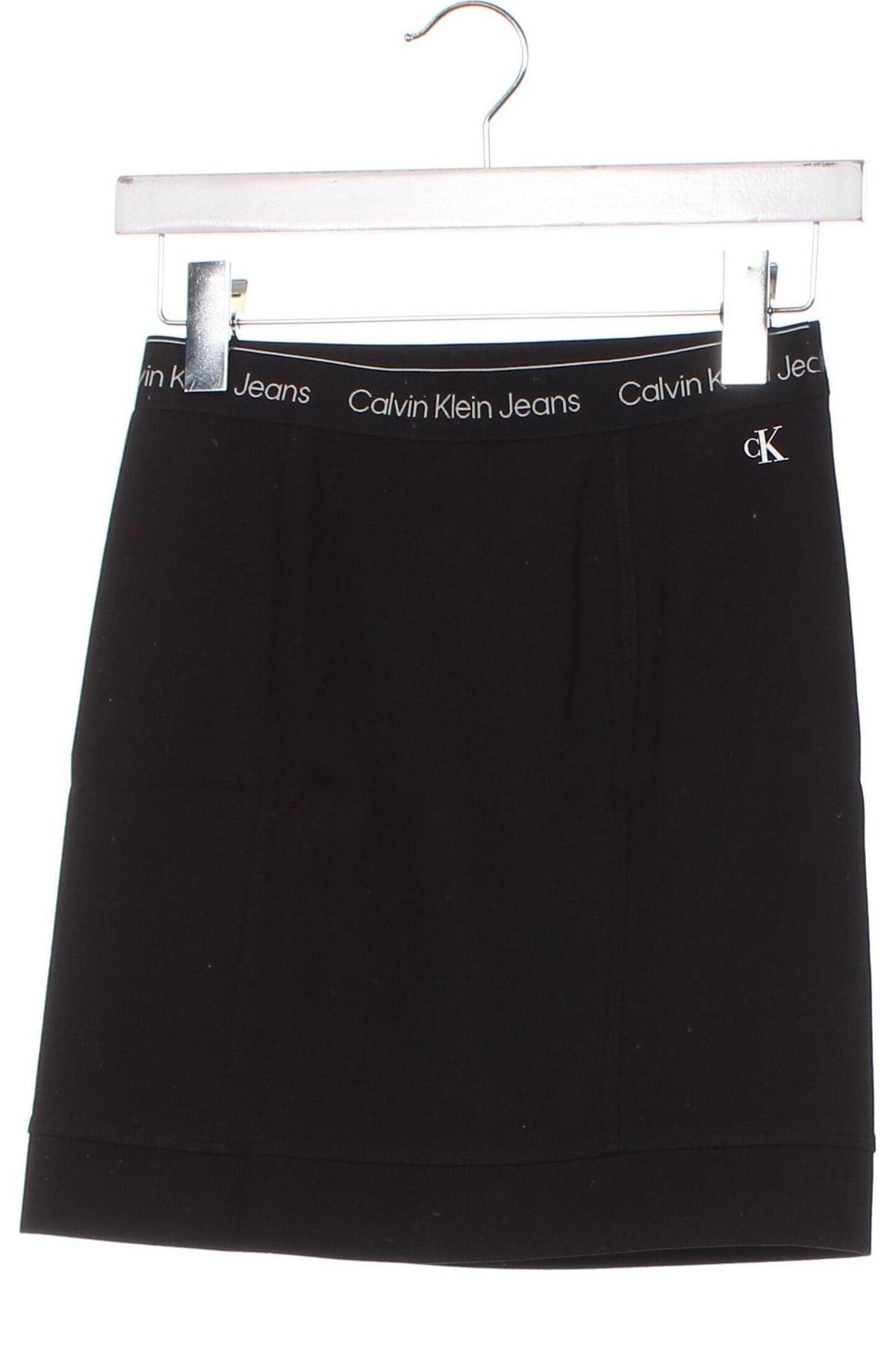 Детска пола Calvin Klein Jeans, Размер 13-14y/ 164-168 см, Цвят Черен, Цена 89,00 лв.