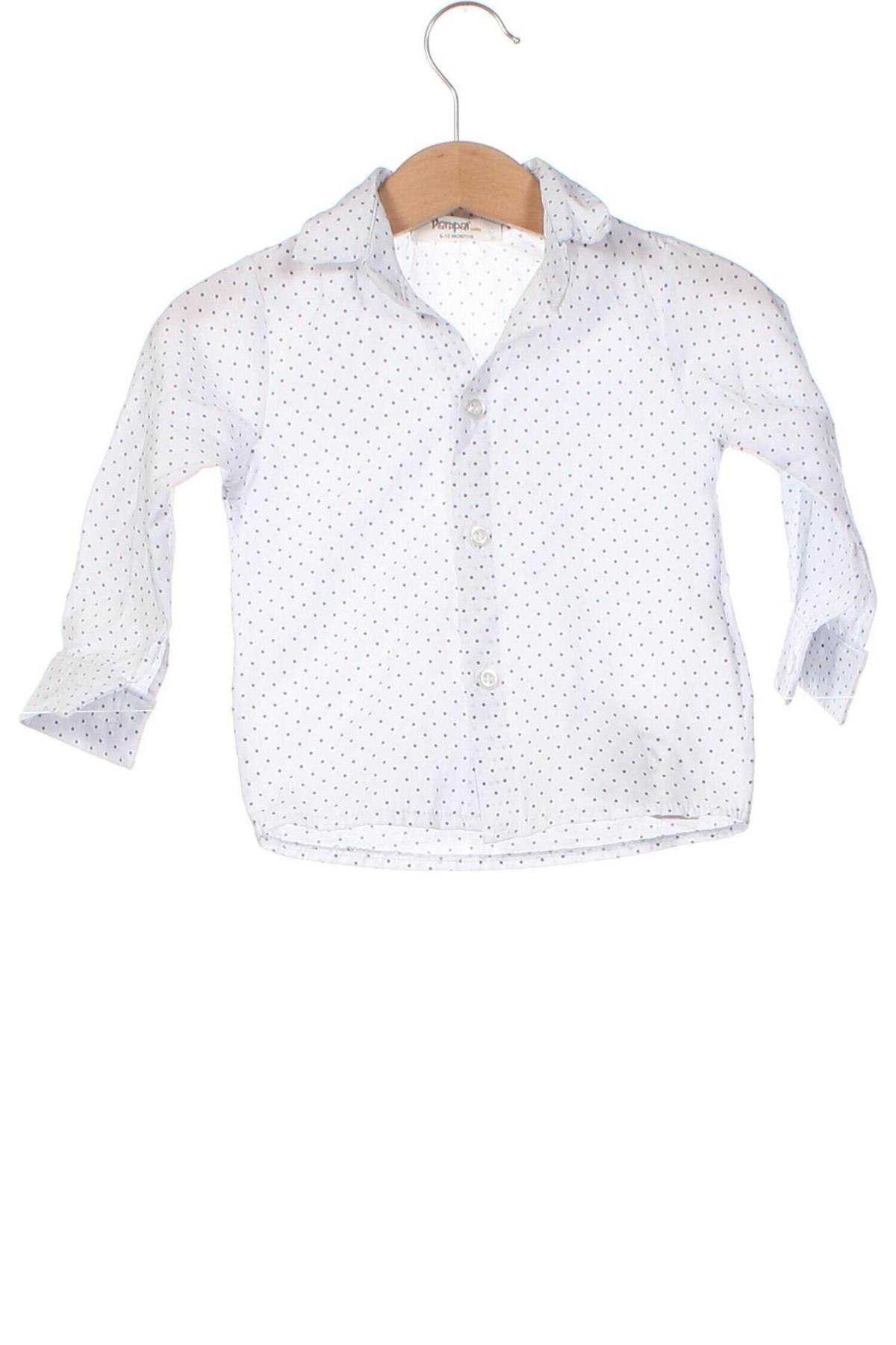 Детска риза, Размер 9-12m/ 74-80 см, Цвят Бял, Цена 12,00 лв.