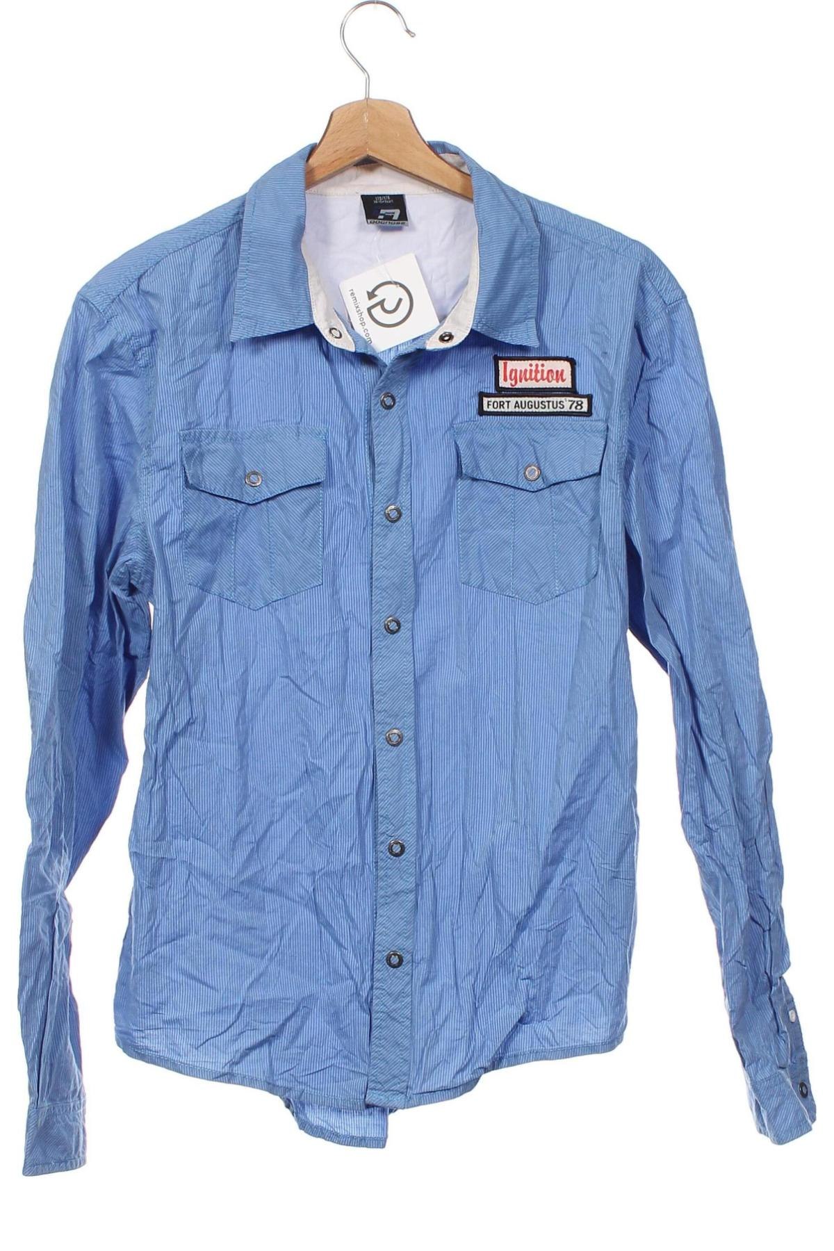 Παιδικό πουκάμισο Dognose, Μέγεθος 15-18y/ 170-176 εκ., Χρώμα Μπλέ, Τιμή 6,80 €