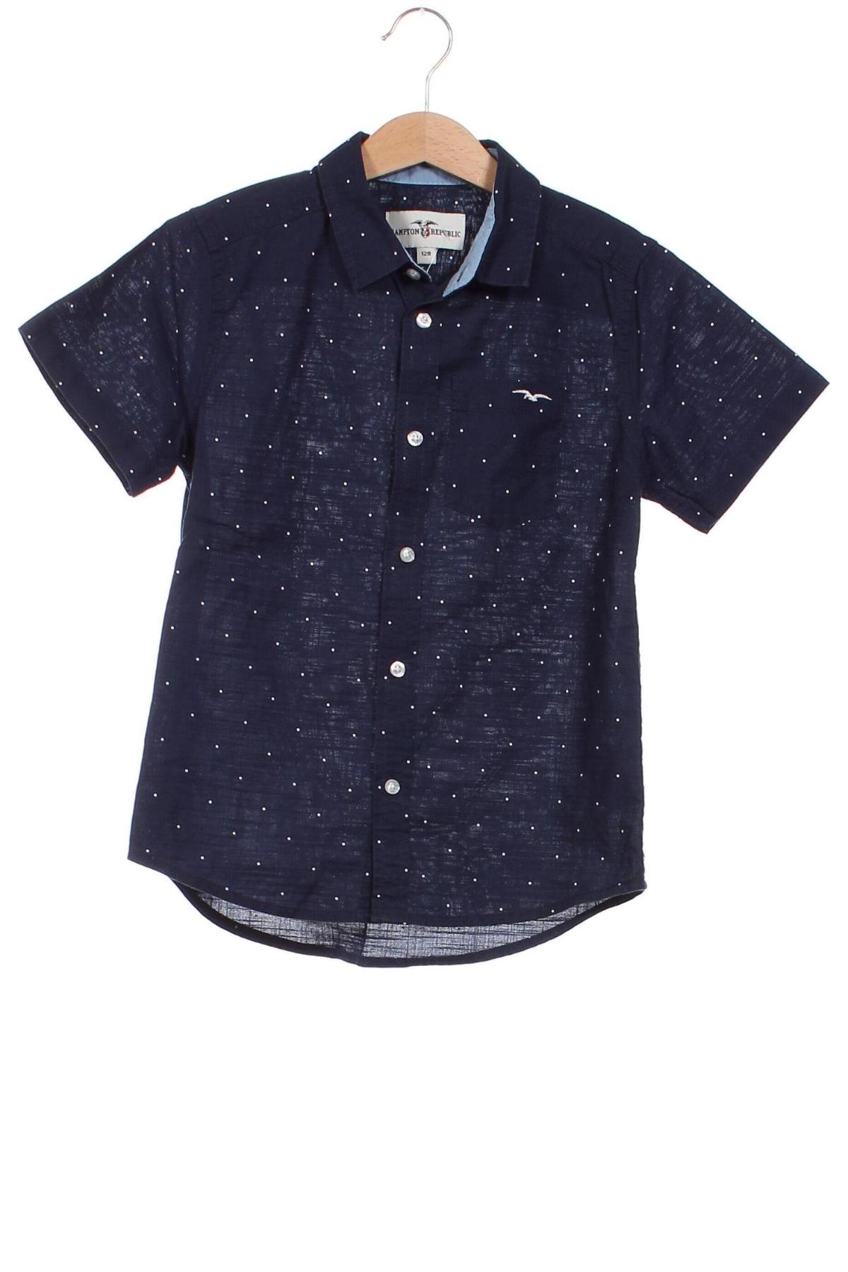 Детска риза Hampton Republic, Размер 6-7y/ 122-128 см, Цвят Син, Цена 12,65 лв.