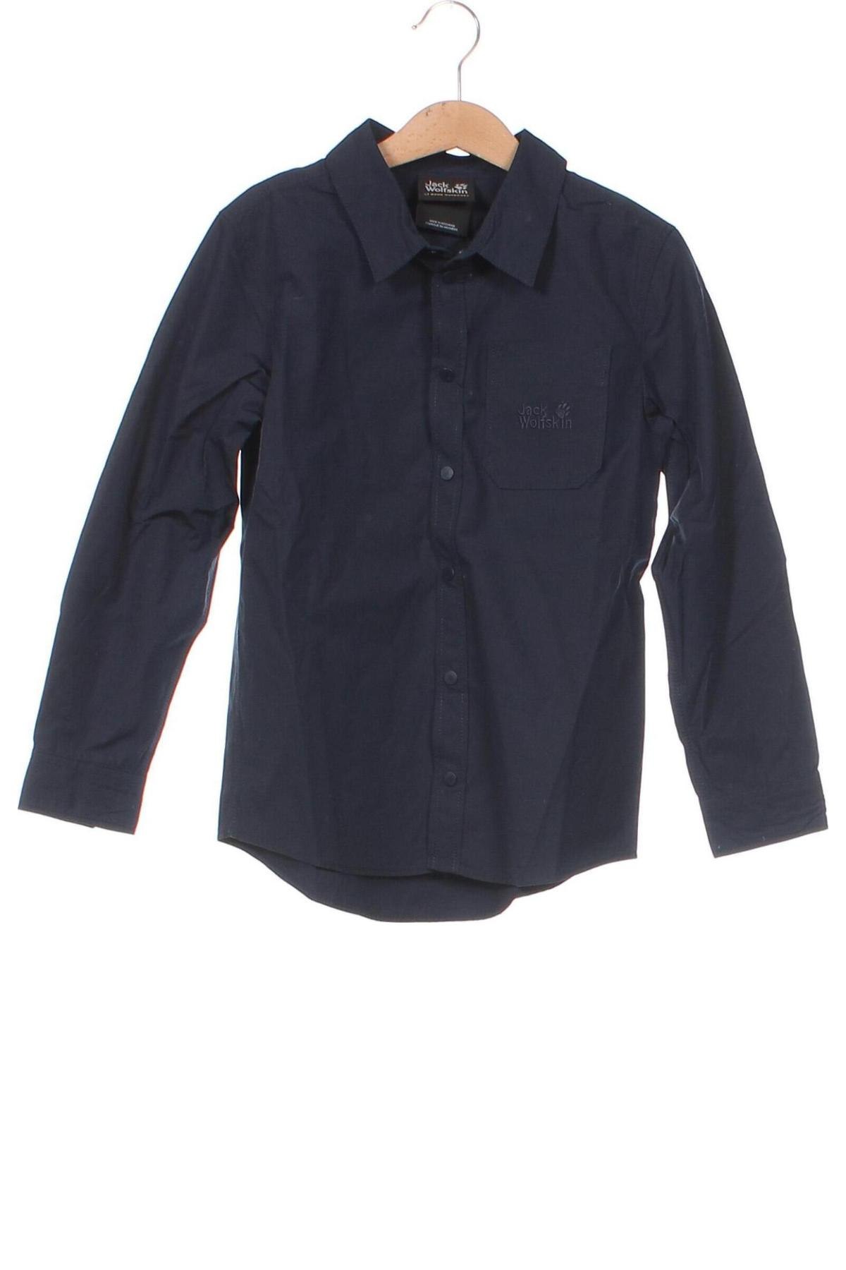 Παιδικό πουκάμισο Jack Wolfskin, Μέγεθος 6-7y/ 122-128 εκ., Χρώμα Μπλέ, Τιμή 28,39 €