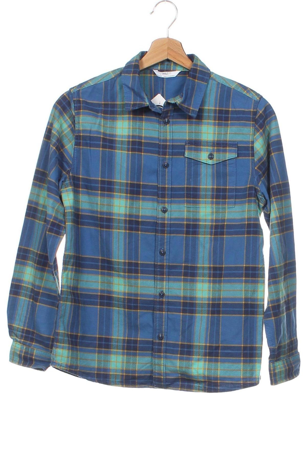 Детска риза Marks & Spencer, Размер 12-13y/ 158-164 см, Цвят Многоцветен, Цена 15,82 лв.