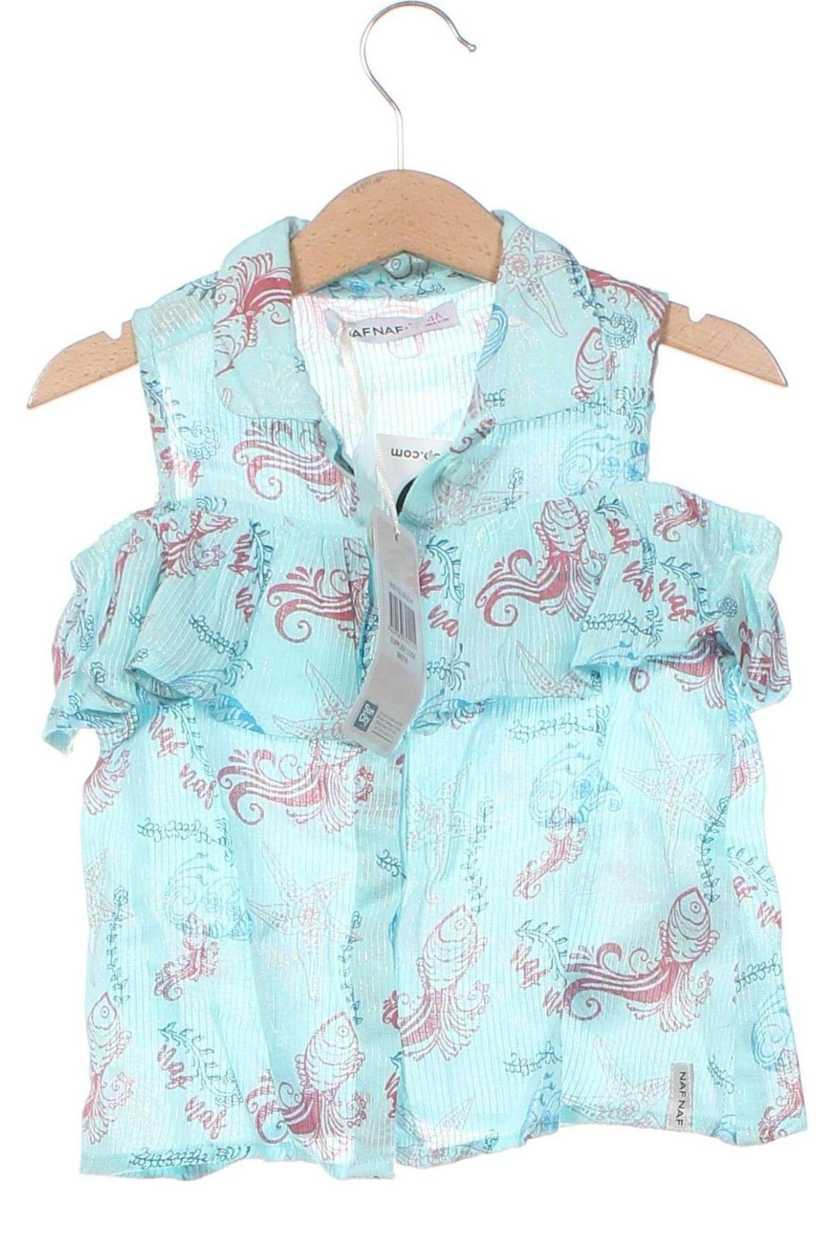 Παιδικό πουκάμισο Naf Naf, Μέγεθος 3-4y/ 104-110 εκ., Χρώμα Μπλέ, Τιμή 14,99 €