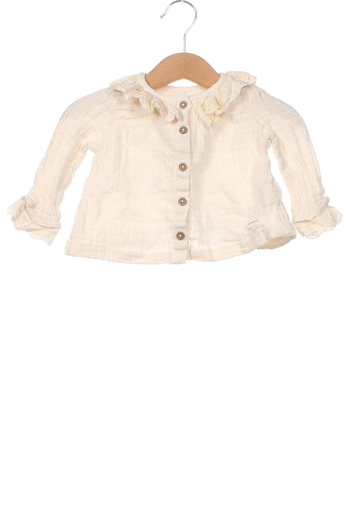 Dětská košile  Newbie, Velikost 3-6m/ 62-68 cm, Barva Krémová, Cena  87,00 Kč