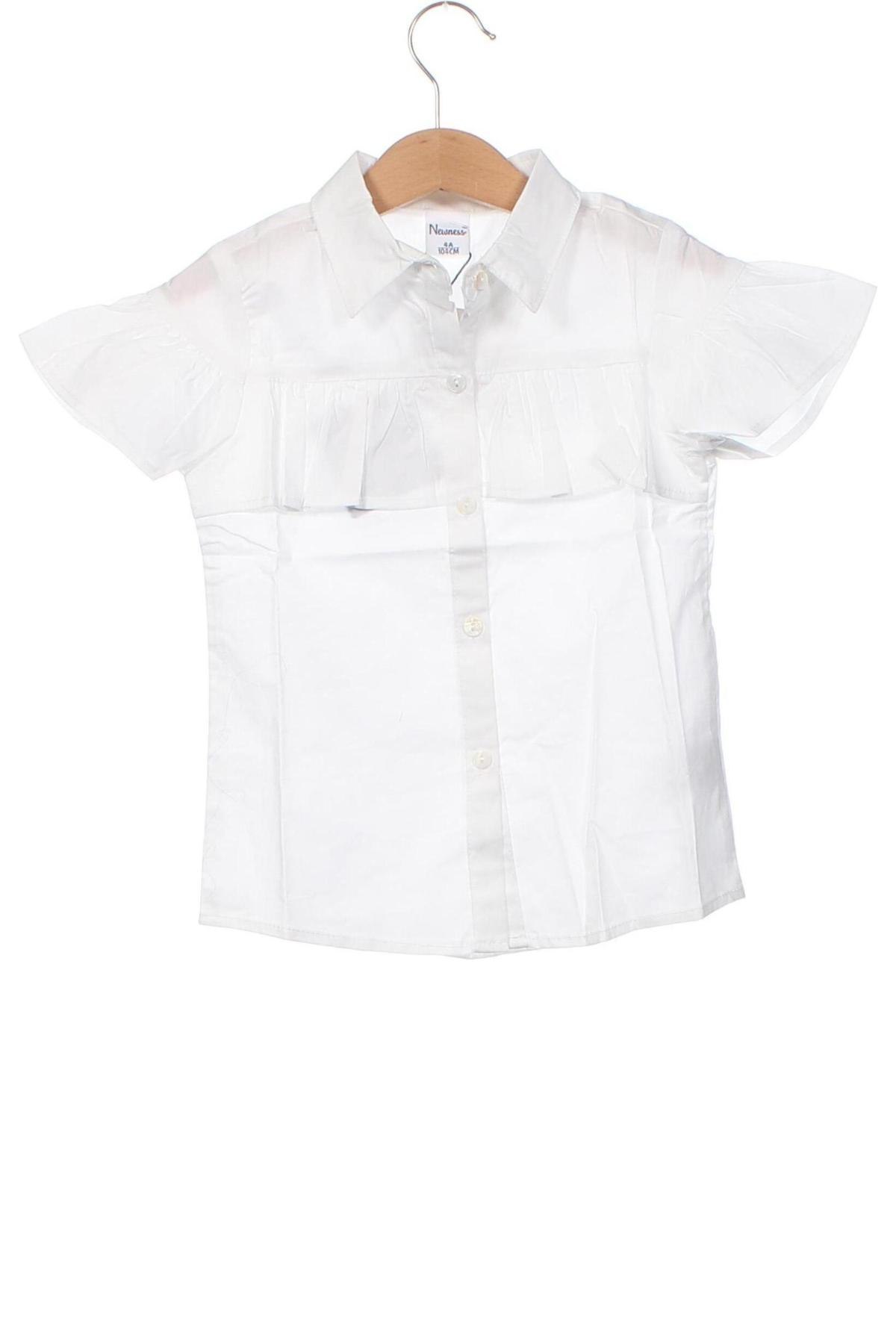 Kinderhemd Newness, Größe 3-4y/ 104-110 cm, Farbe Weiß, Preis € 16,42