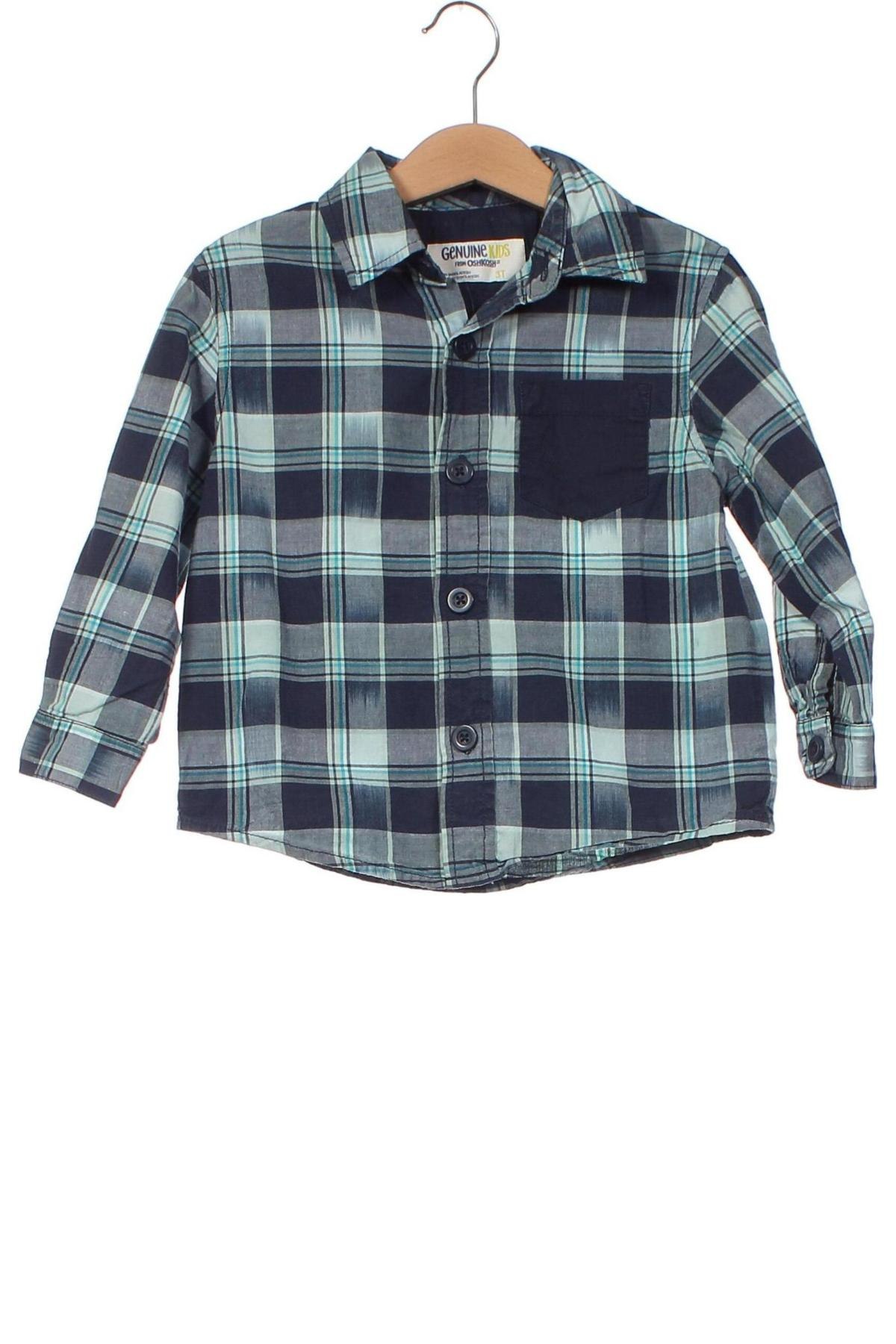 Детска риза Oshkosh, Размер 2-3y/ 98-104 см, Цвят Син, Цена 6,48 лв.