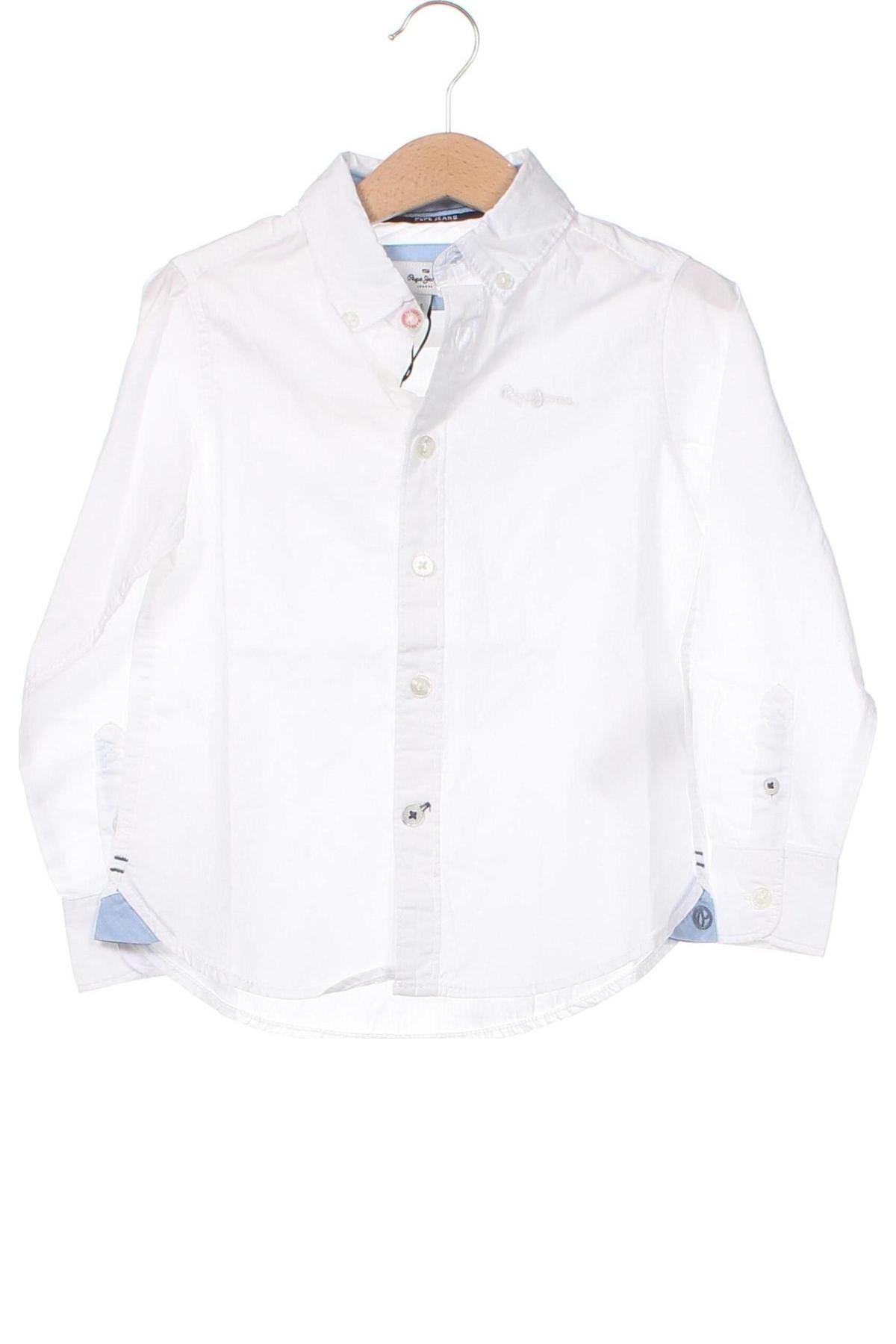 Kinderhemd Pepe Jeans, Größe 3-4y/ 104-110 cm, Farbe Weiß, Preis 35,05 €