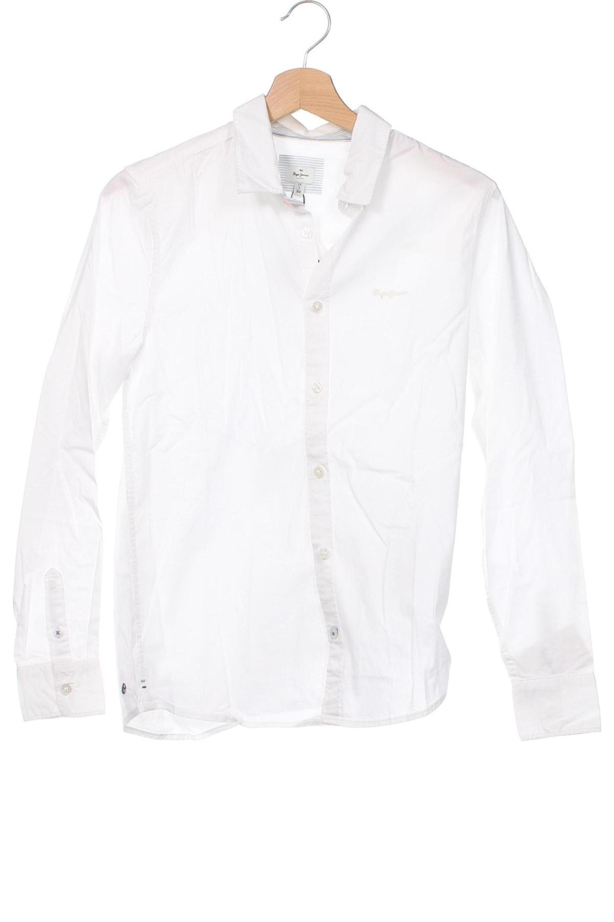 Παιδικό πουκάμισο Pepe Jeans, Μέγεθος 13-14y/ 164-168 εκ., Χρώμα Λευκό, Τιμή 18,93 €