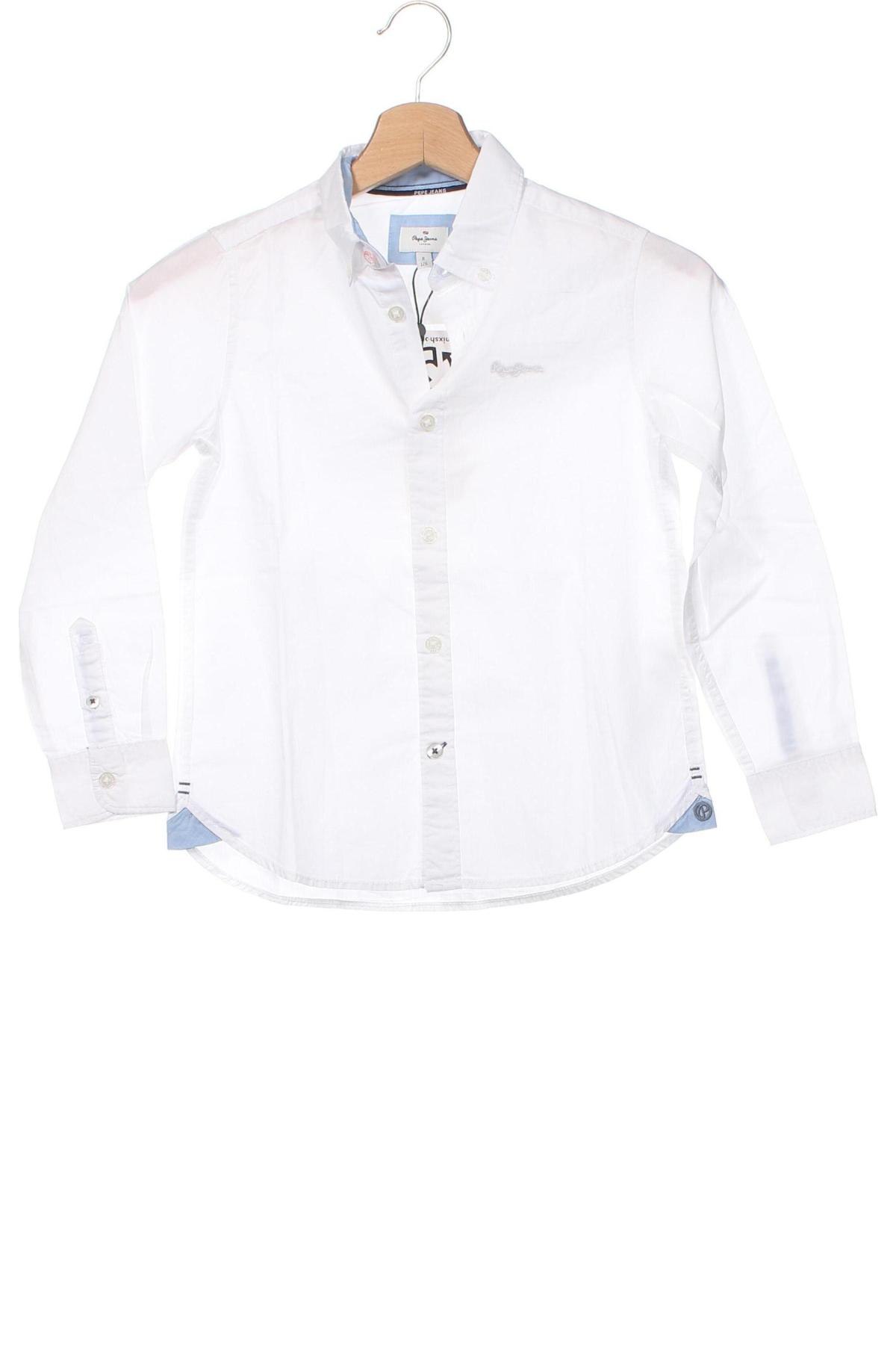 Kinderhemd Pepe Jeans, Größe 7-8y/ 128-134 cm, Farbe Weiß, Preis € 17,88