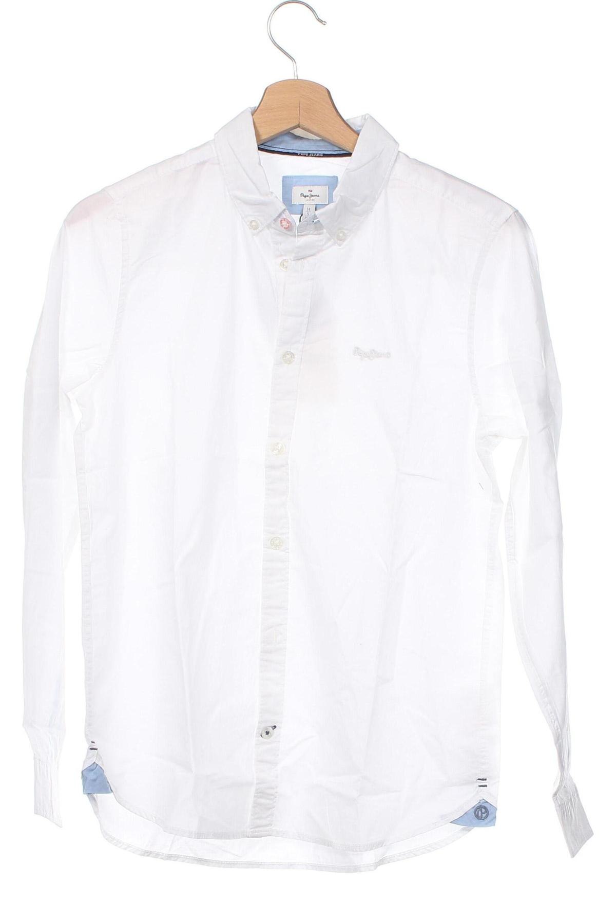 Kinderhemd Pepe Jeans, Größe 13-14y/ 164-168 cm, Farbe Weiß, Preis € 16,82