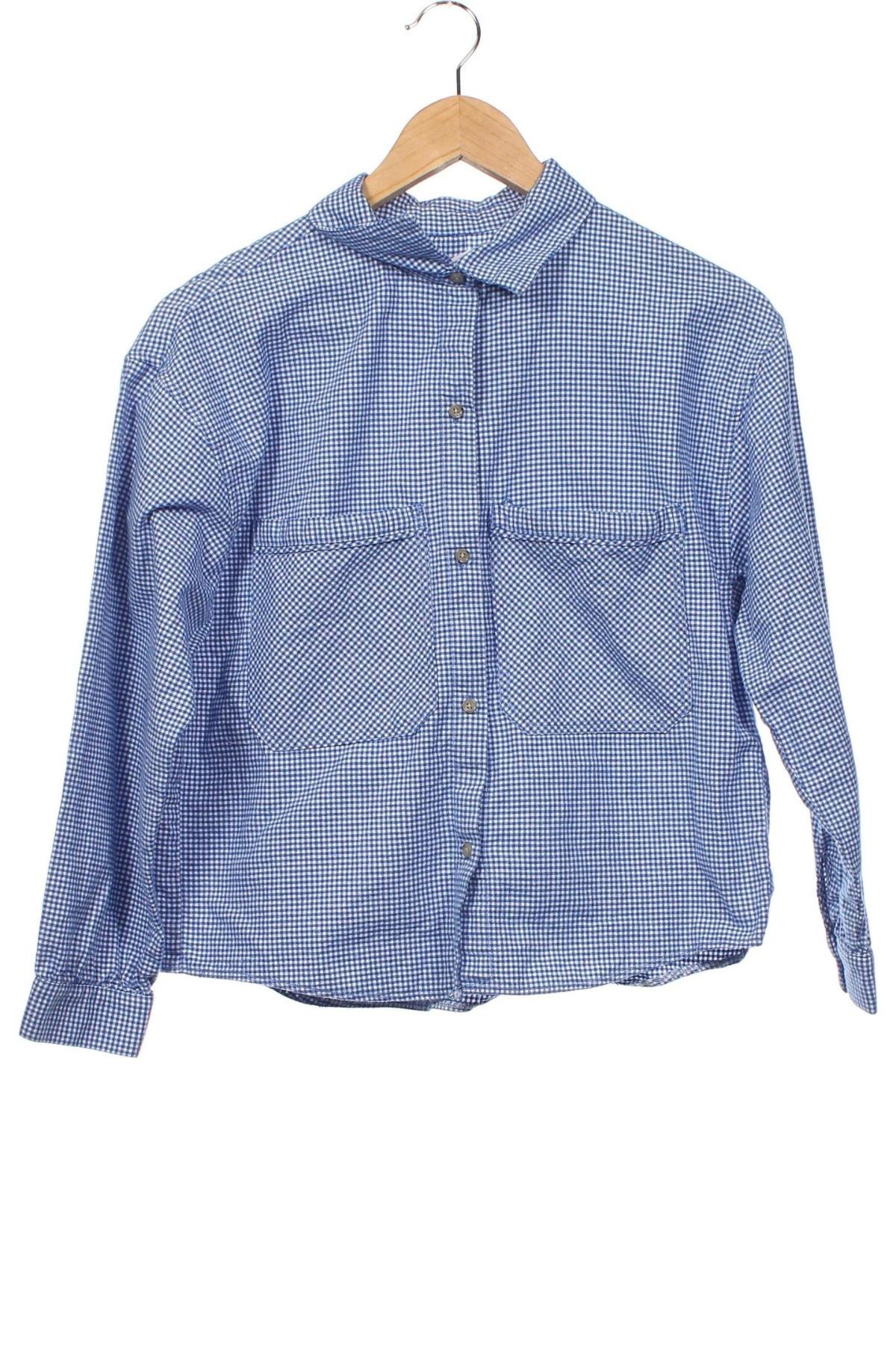 Kinderhemd Zara, Größe 13-14y/ 164-168 cm, Farbe Blau, Preis 3,57 €