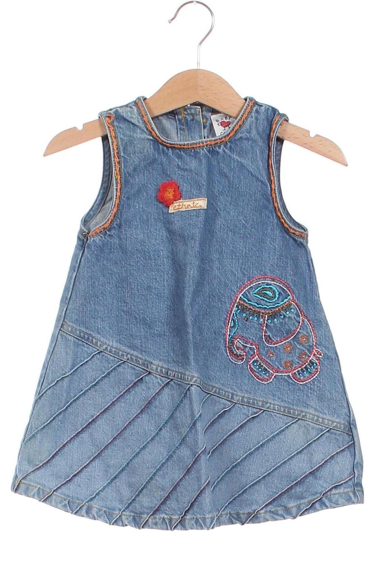 Dětské šaty  Baby Club, Velikost 9-12m/ 74-80 cm, Barva Modrá, Cena  227,00 Kč