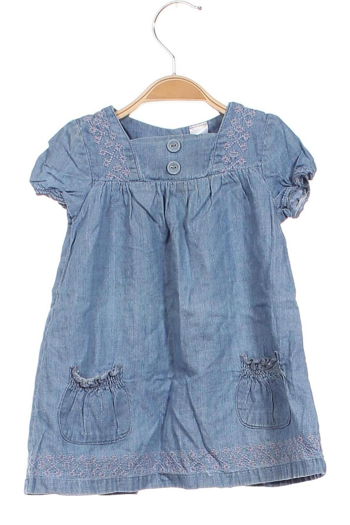 Kinderkleid Baby Club, Größe 9-12m/ 74-80 cm, Farbe Blau, Preis 8,64 €