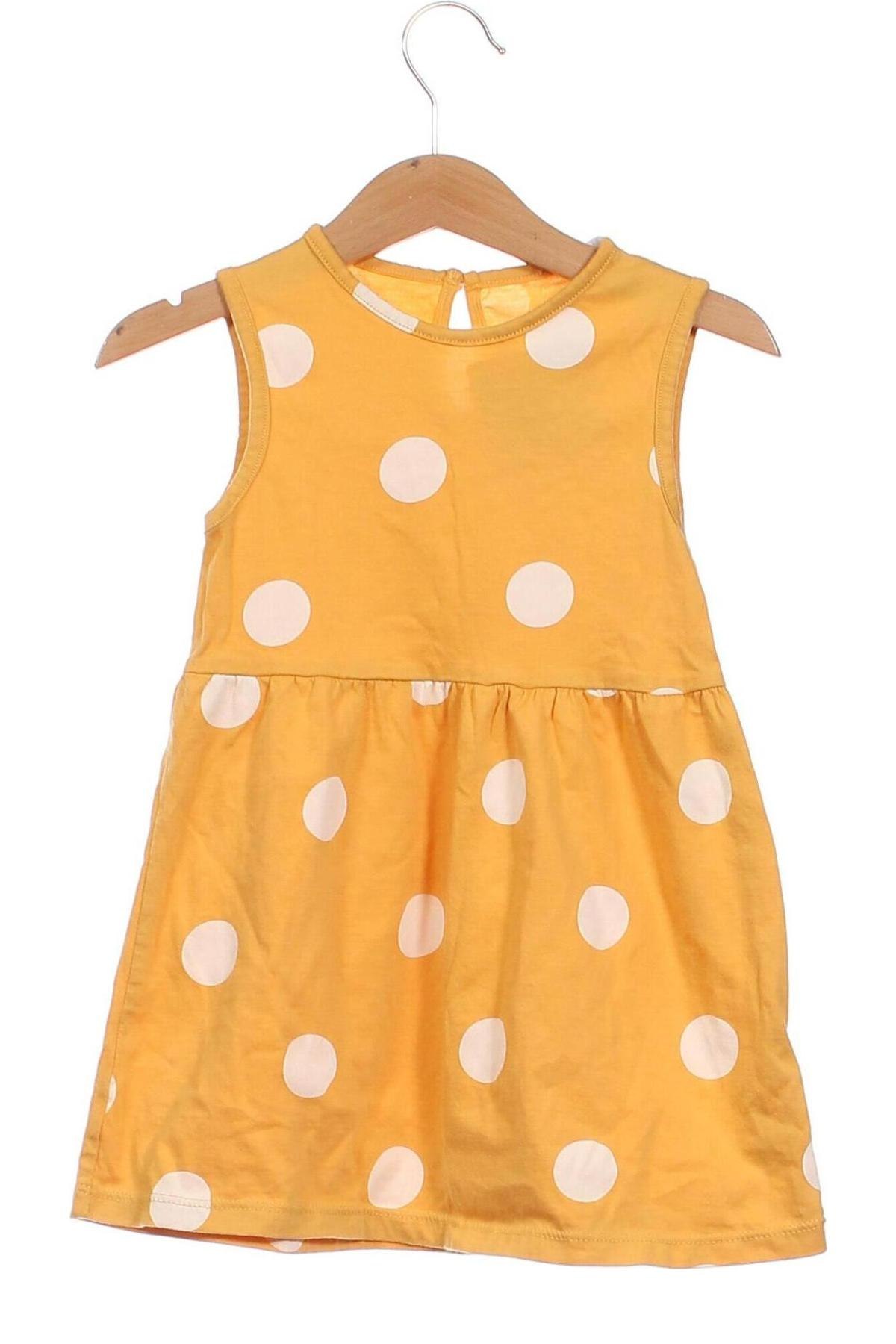 Dziecięca sukienka F&F, Rozmiar 18-24m/ 86-98 cm, Kolor Żółty, Cena 30,90 zł