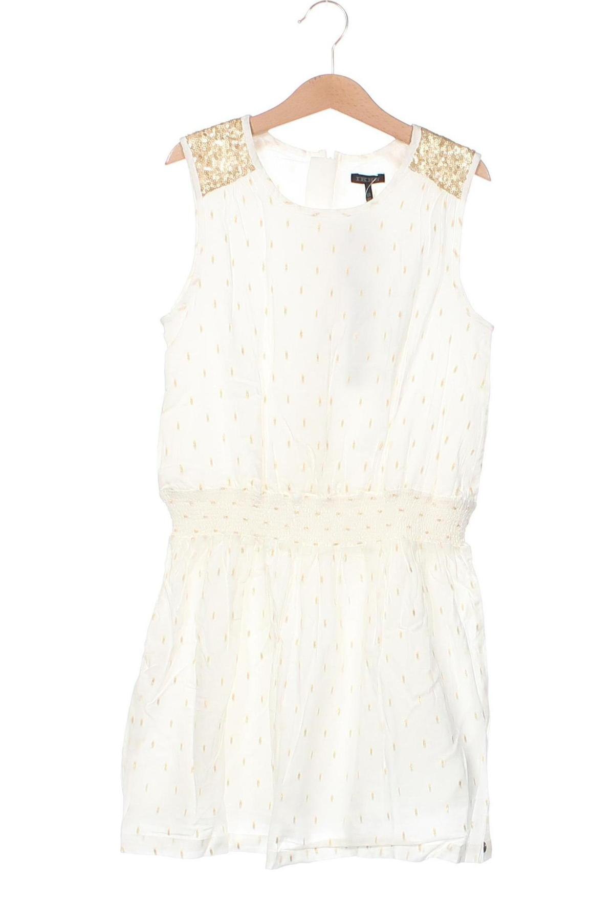 Детска рокля IKKS, Размер 9-10y/ 140-146 см, Цвят Бял, Цена 68,00 лв.
