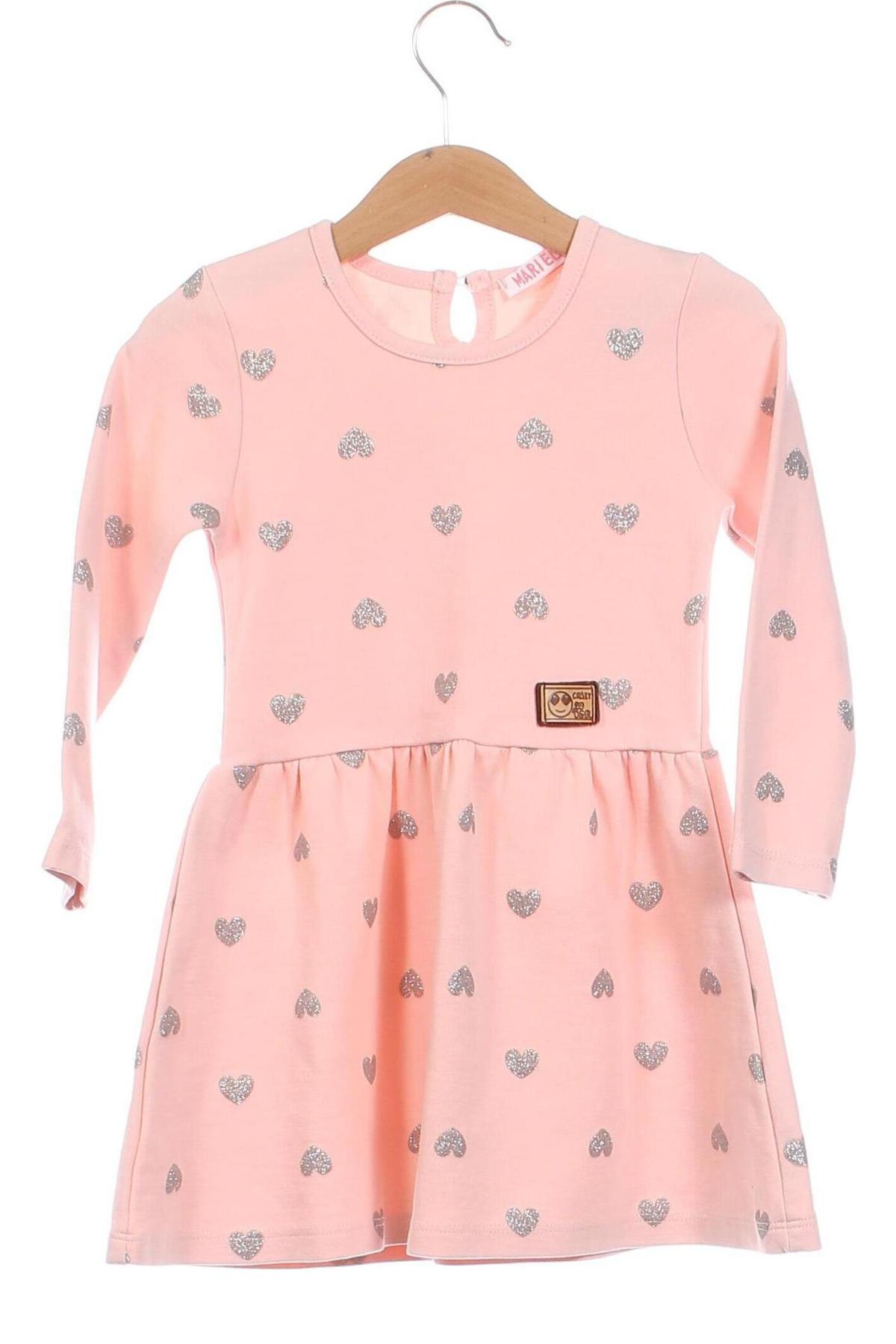 Детска рокля Mariella, Размер 3-4y/ 104-110 см, Цвят Розов, Цена 36,00 лв.