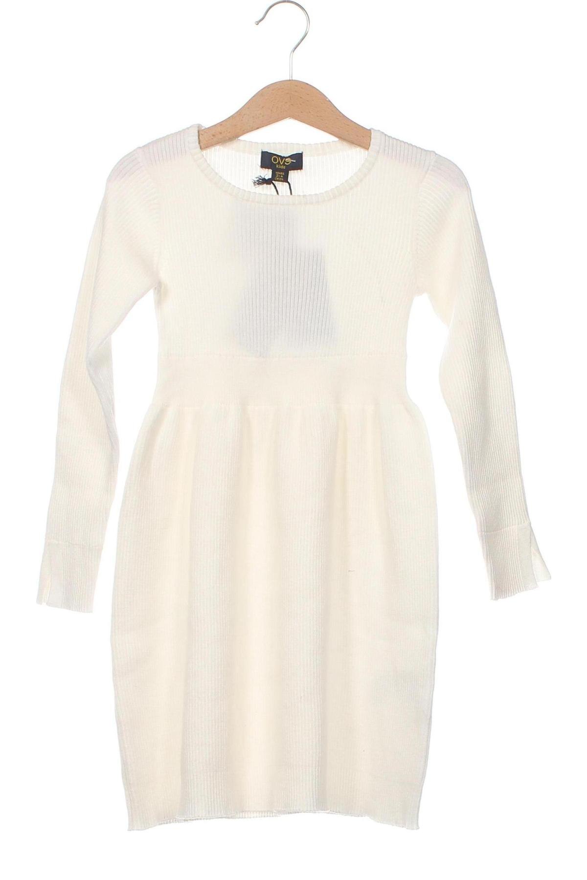 Παιδικό φόρεμα Oviesse, Μέγεθος 3-4y/ 104-110 εκ., Χρώμα Λευκό, Τιμή 16,42 €