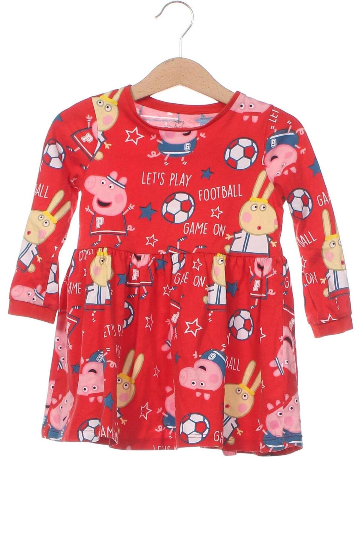 Dětské šaty  Peppa Pig, Velikost 18-24m/ 86-98 cm, Barva Červená, Cena  304,00 Kč