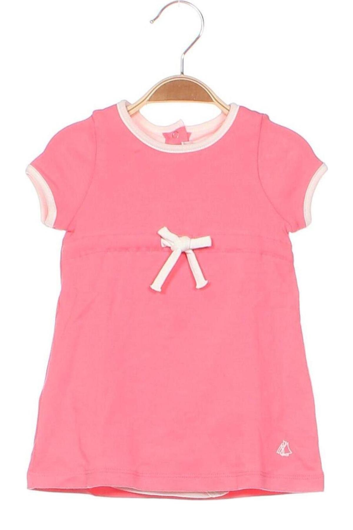 Detské šaty  Petit Bateau, Veľkosť 3-6m/ 62-68 cm, Farba Ružová, Cena  24,78 €