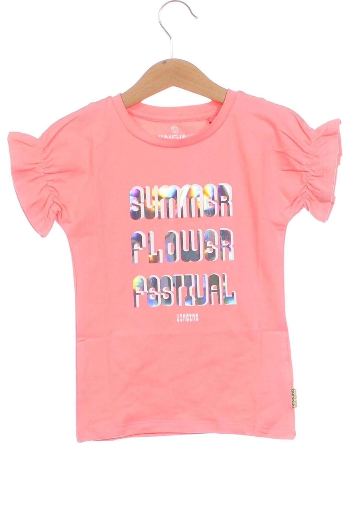 Kinder Shirt Vingino, Größe 3-4y/ 104-110 cm, Farbe Rosa, Preis 6,03 €
