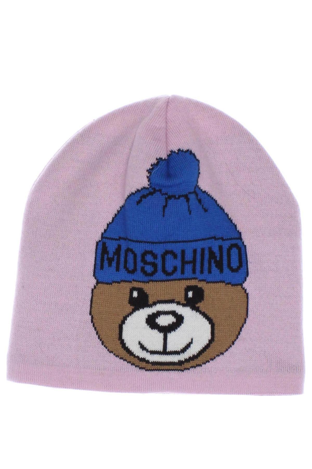 Детска шапка Moschino, Цвят Розов, Цена 62,33 лв.