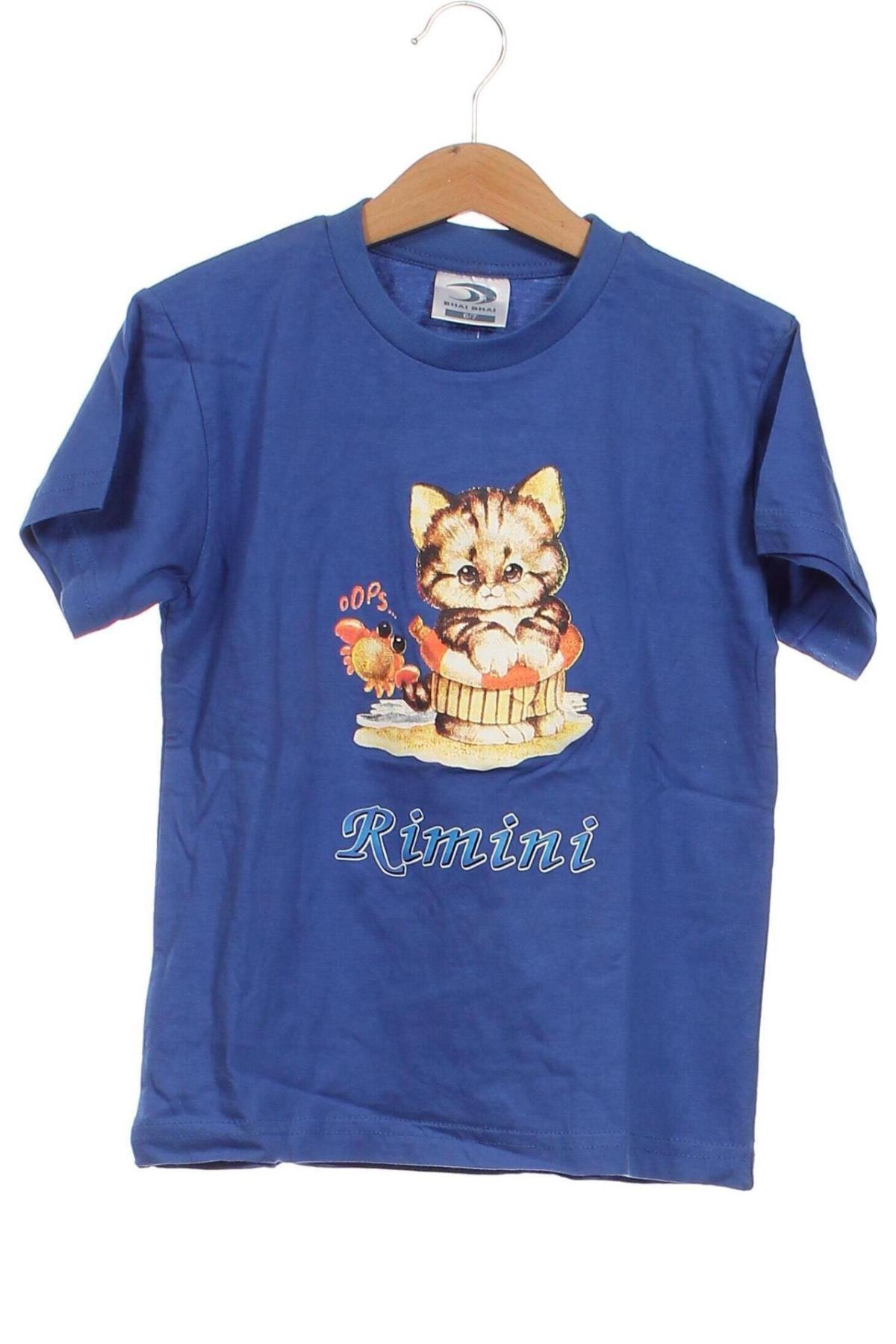Παιδικό μπλουζάκι, Μέγεθος 6-7y/ 122-128 εκ., Χρώμα Μπλέ, Τιμή 3,25 €