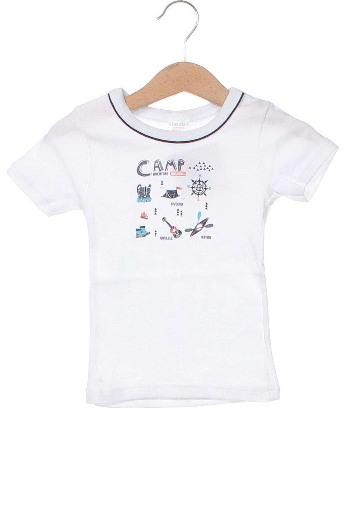 Детска тениска Absorba, Размер 18-24m/ 86-98 см, Цвят Бял, Цена 51,00 лв.