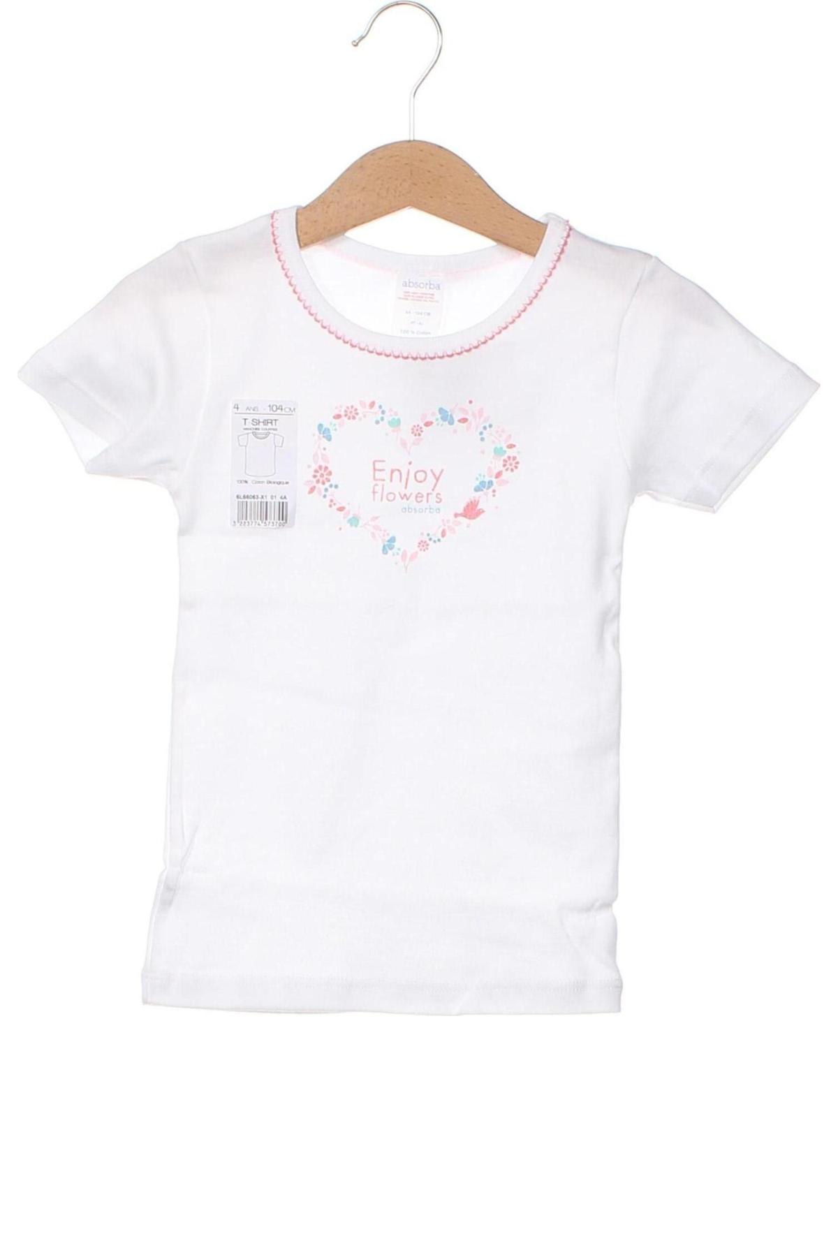 Detské tričko Absorba, Veľkosť 3-4y/ 104-110 cm, Farba Biela, Cena  21,29 €