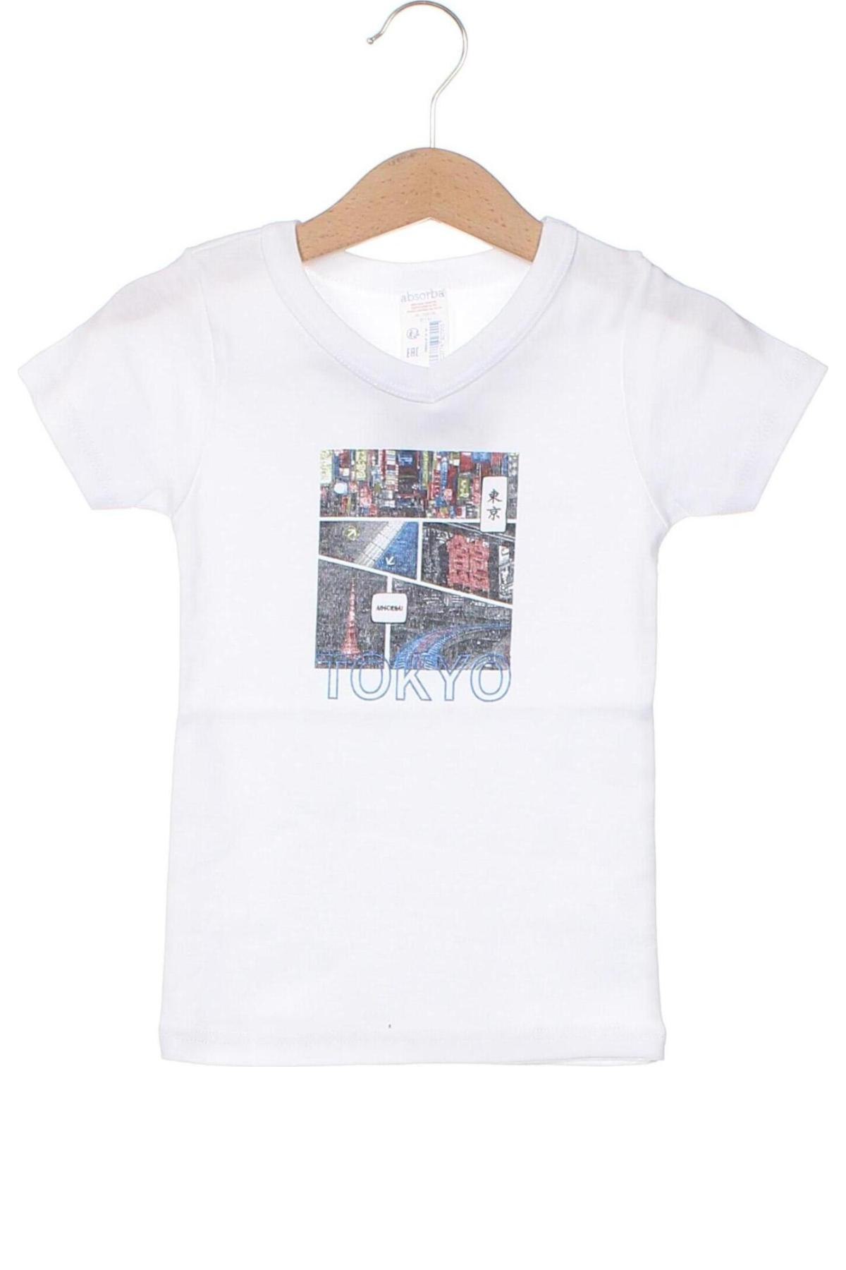 Kinder T-Shirt Absorba, Größe 3-4y/ 104-110 cm, Farbe Weiß, Preis 21,29 €