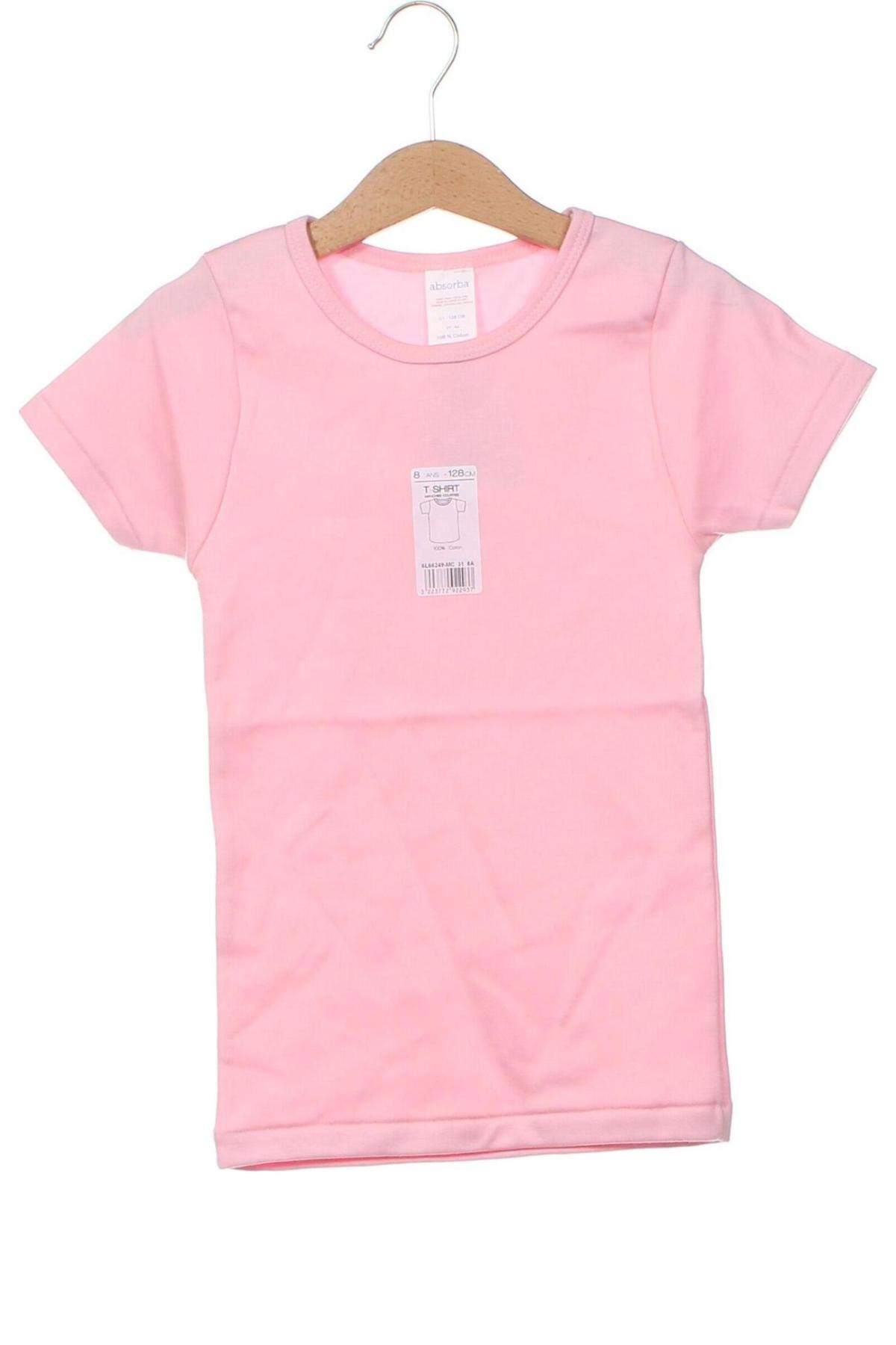 Dziecięcy T-shirt Absorba, Rozmiar 7-8y/ 128-134 cm, Kolor Różowy, Cena 23,11 zł
