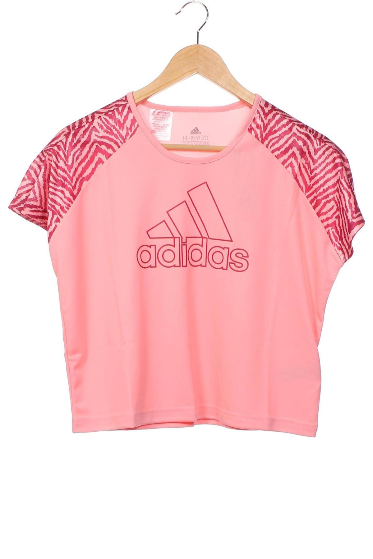 Tricou pentru copii Adidas, Mărime 14-15y/ 168-170 cm, Culoare Roz, Preț 101,87 Lei