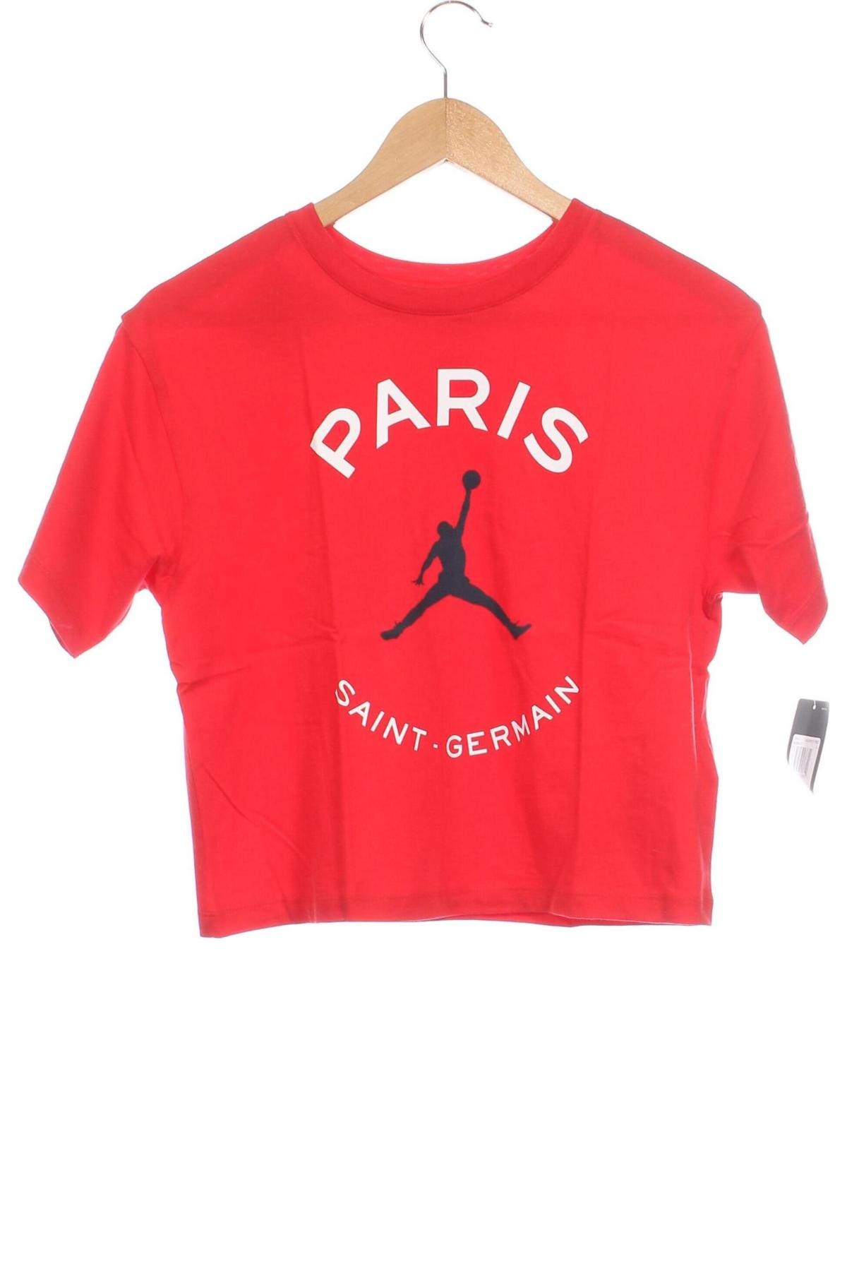 Παιδικό μπλουζάκι Air Jordan Nike, Μέγεθος 11-12y/ 152-158 εκ., Χρώμα Κόκκινο, Τιμή 32,98 €